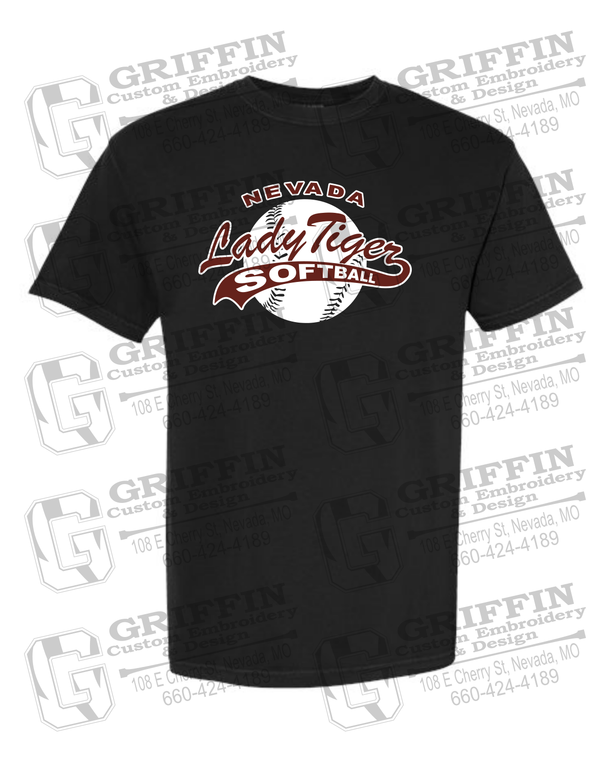 Comfort Colors Short Sleeve T-Shirt - Softball - Nevada Tigers 21-X