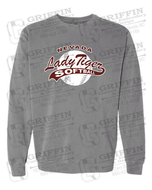 Comfort Colors Crewneck Sweatshirt - Softball - Nevada Tigers 21-X
