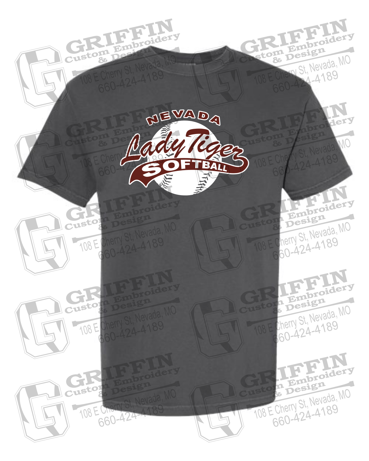 Comfort Colors Short Sleeve T-Shirt - Softball - Nevada Tigers 21-X