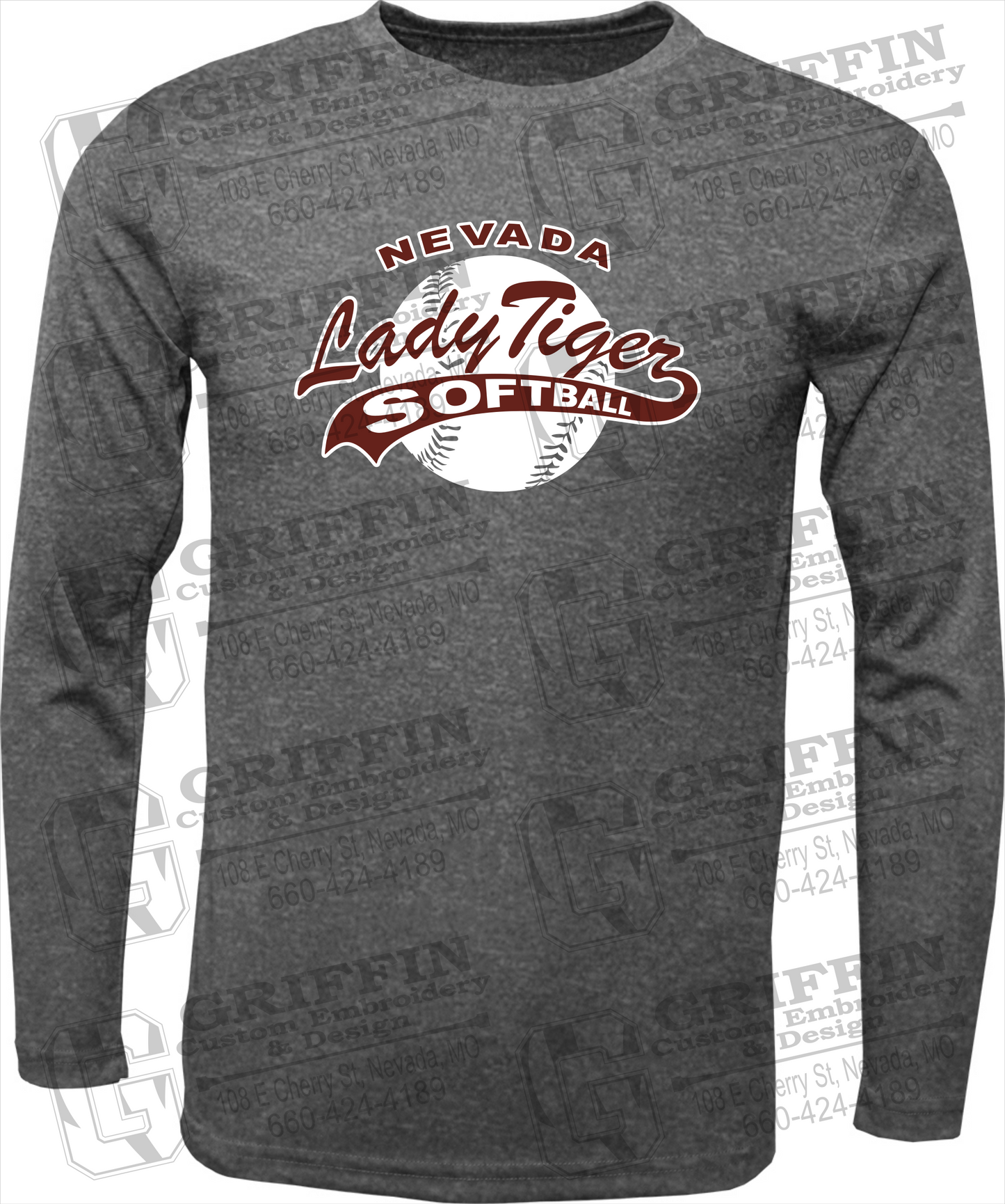 Dry-Fit Long Sleeve T-Shirt - Softball - Nevada Tigers 21-X