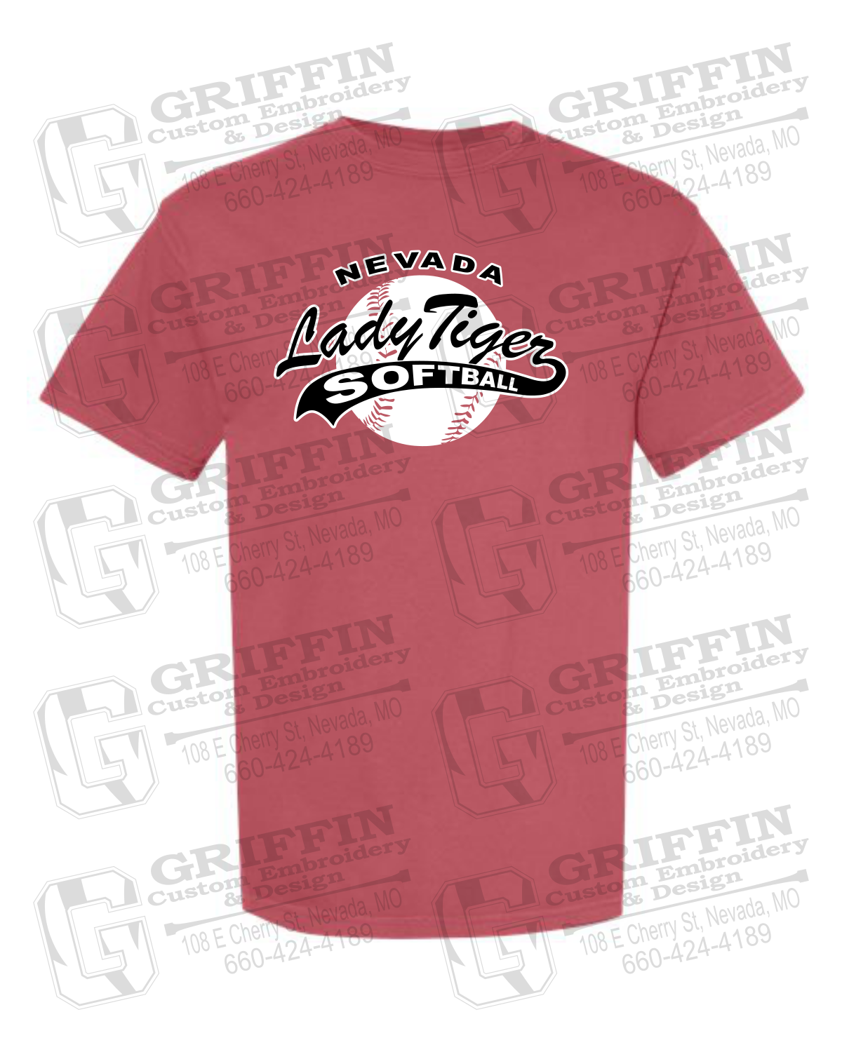 Comfort Colors Short Sleeve T-Shirt - Softball - Nevada Tigers 21-X
