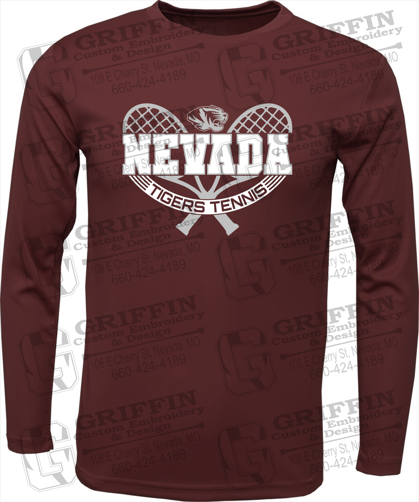 Dry-Fit Long Sleeve T-Shirt - Tennis - Nevada Tigers 21-Y