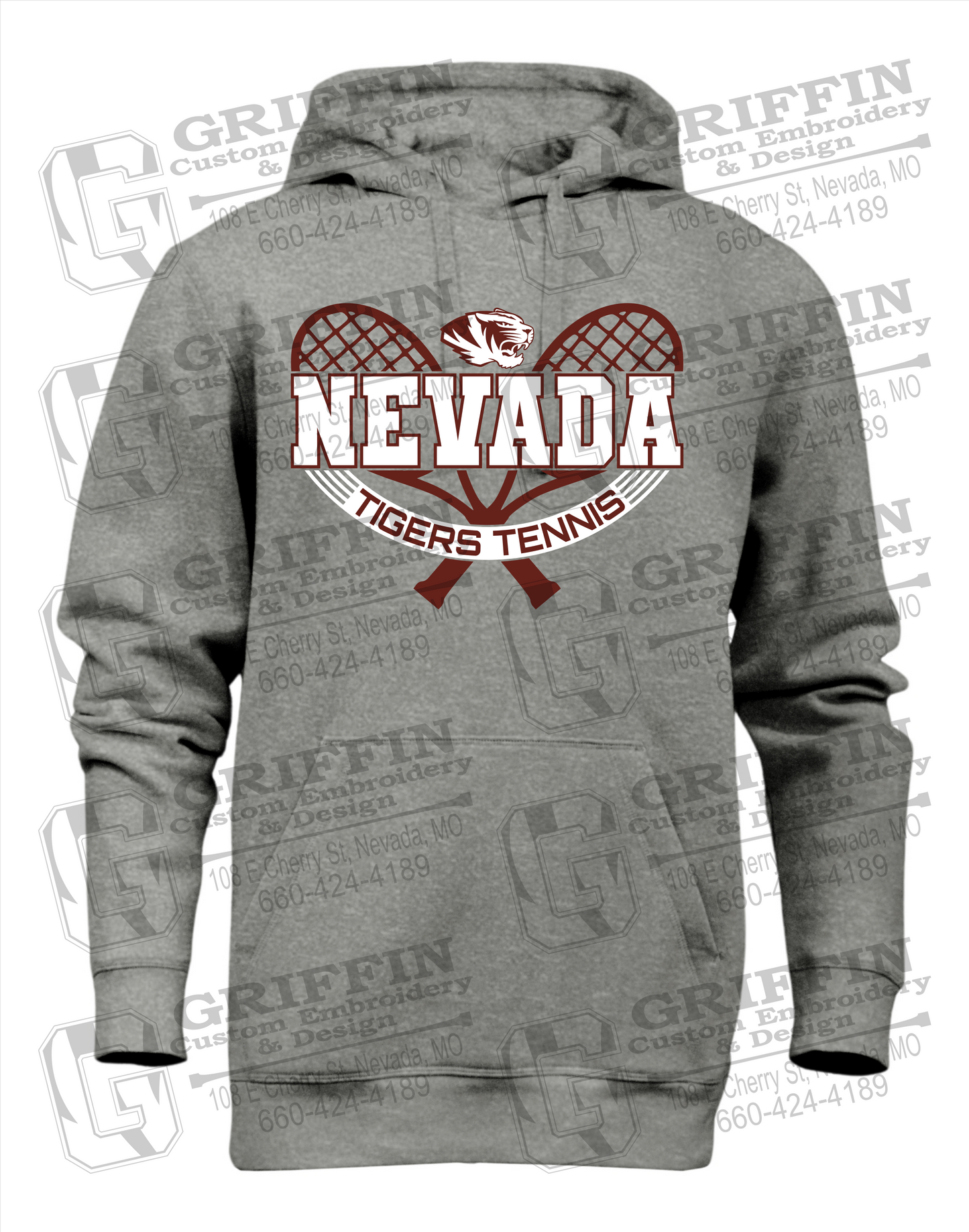 Nevada Tigers 21-Y Heavyweight Hoodie - Tennis