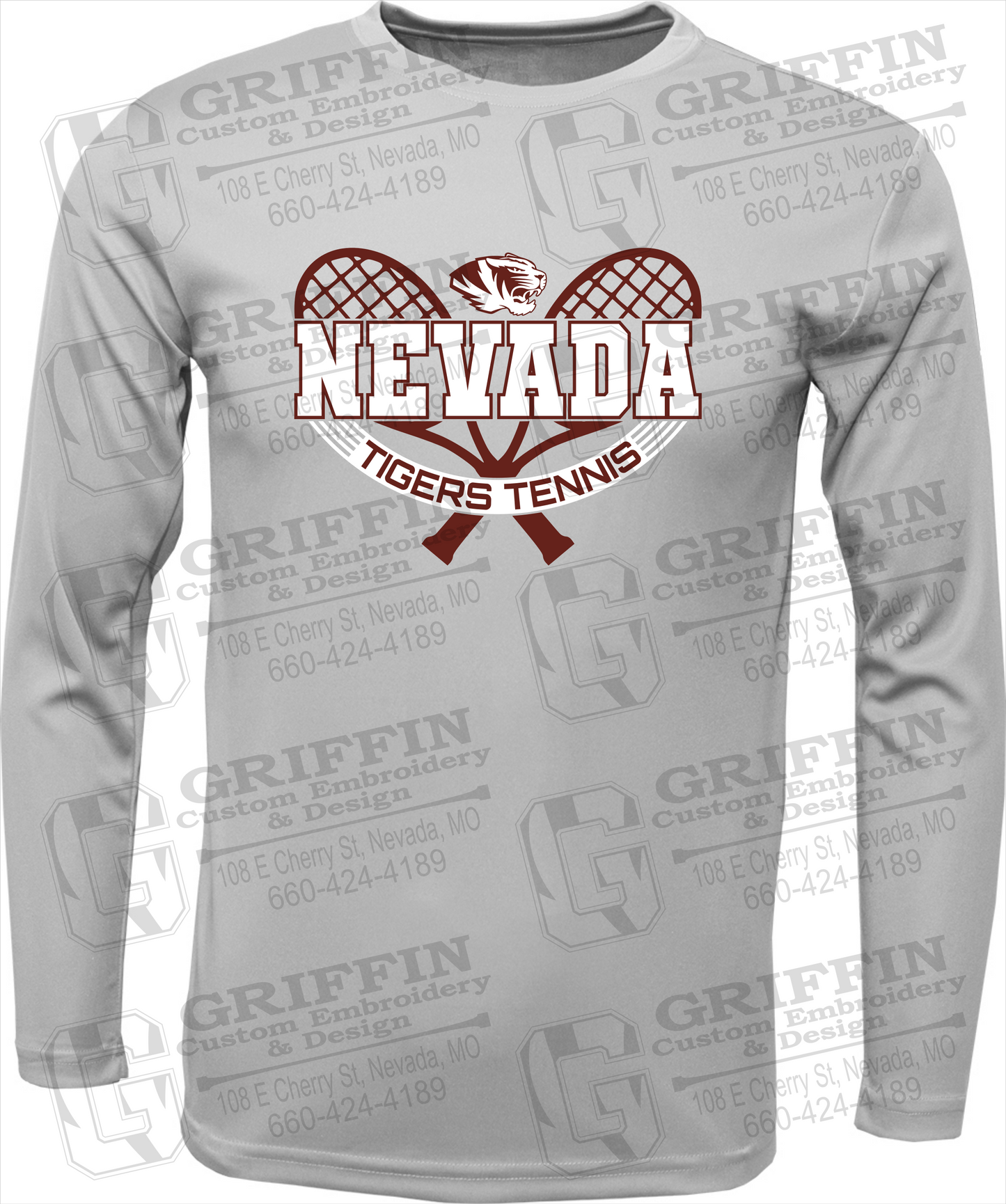 Toddler Dry-Fit Long Sleeve T-Shirt - Tennis - Nevada Tigers 21-Y