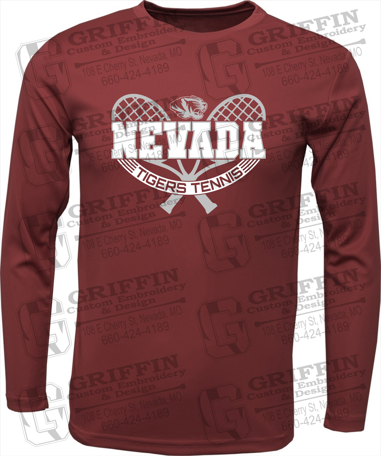 Dry-Fit Long Sleeve T-Shirt - Tennis - Nevada Tigers 21-Y