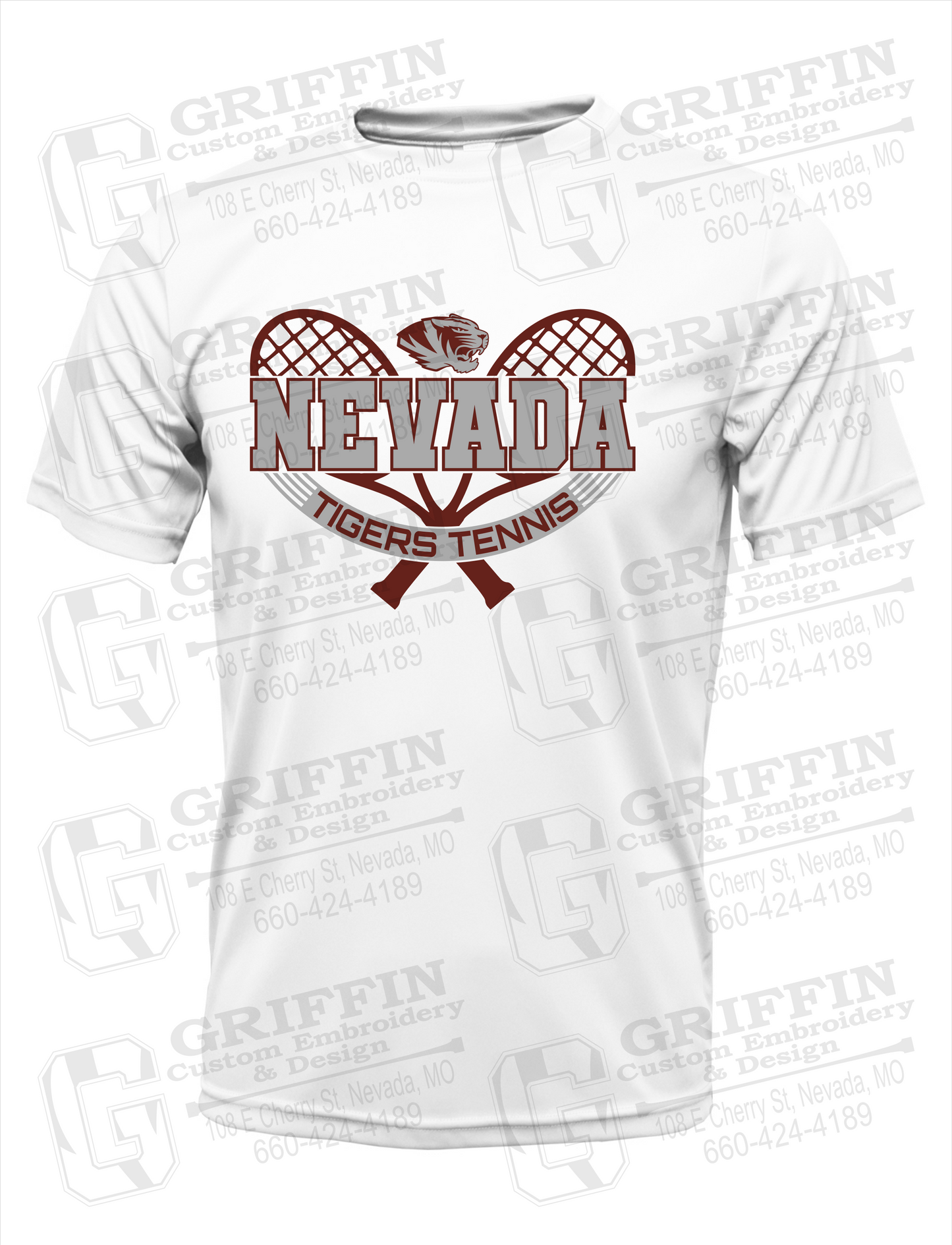 Nevada Tigers 21-Y Youth Dry-Fit T-Shirt - Tennis