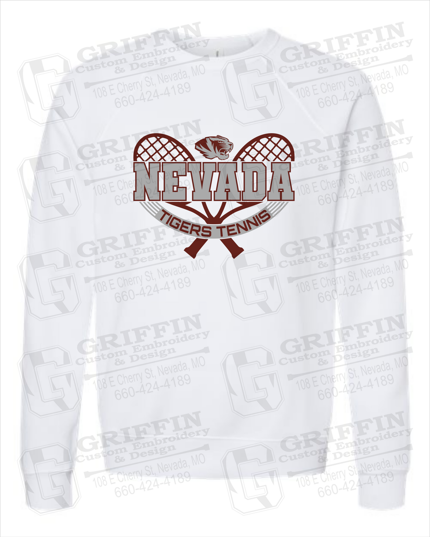 Nevada Tigers 21-Y Sponge Fleece Sweatshirt - Tennis