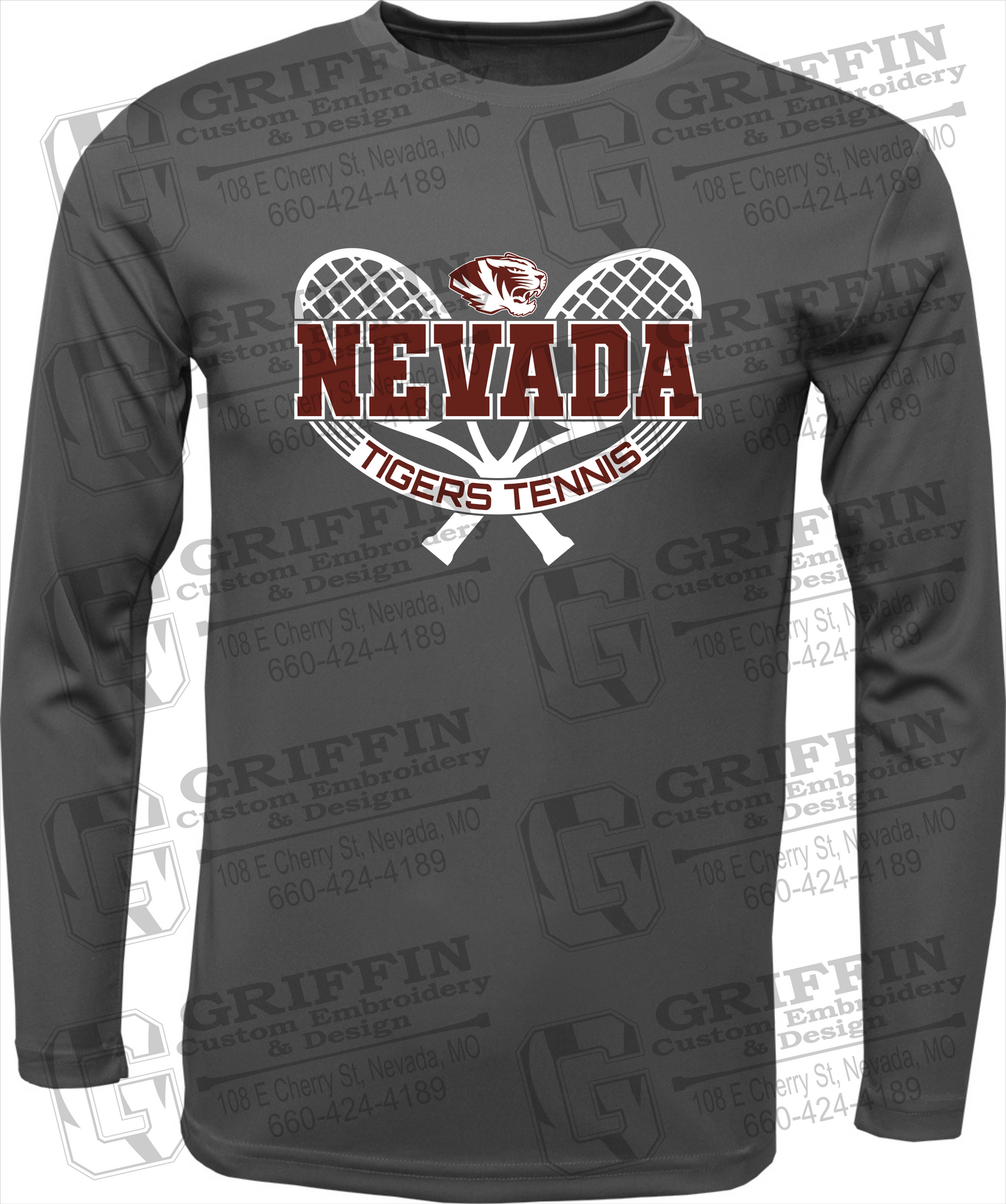 Toddler Dry-Fit Long Sleeve T-Shirt - Tennis - Nevada Tigers 21-Y