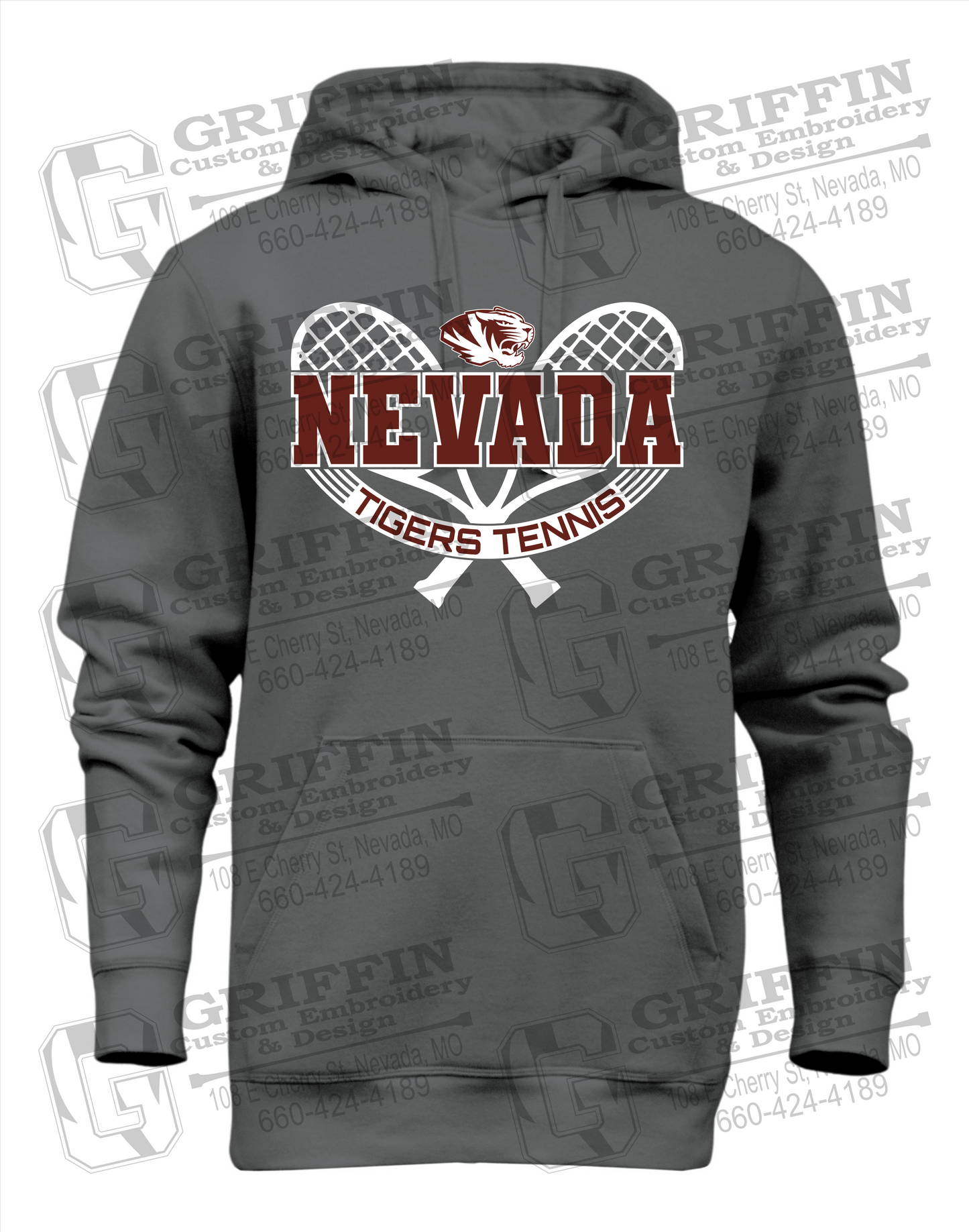 Nevada Tigers 21-Y Heavyweight Hoodie - Tennis