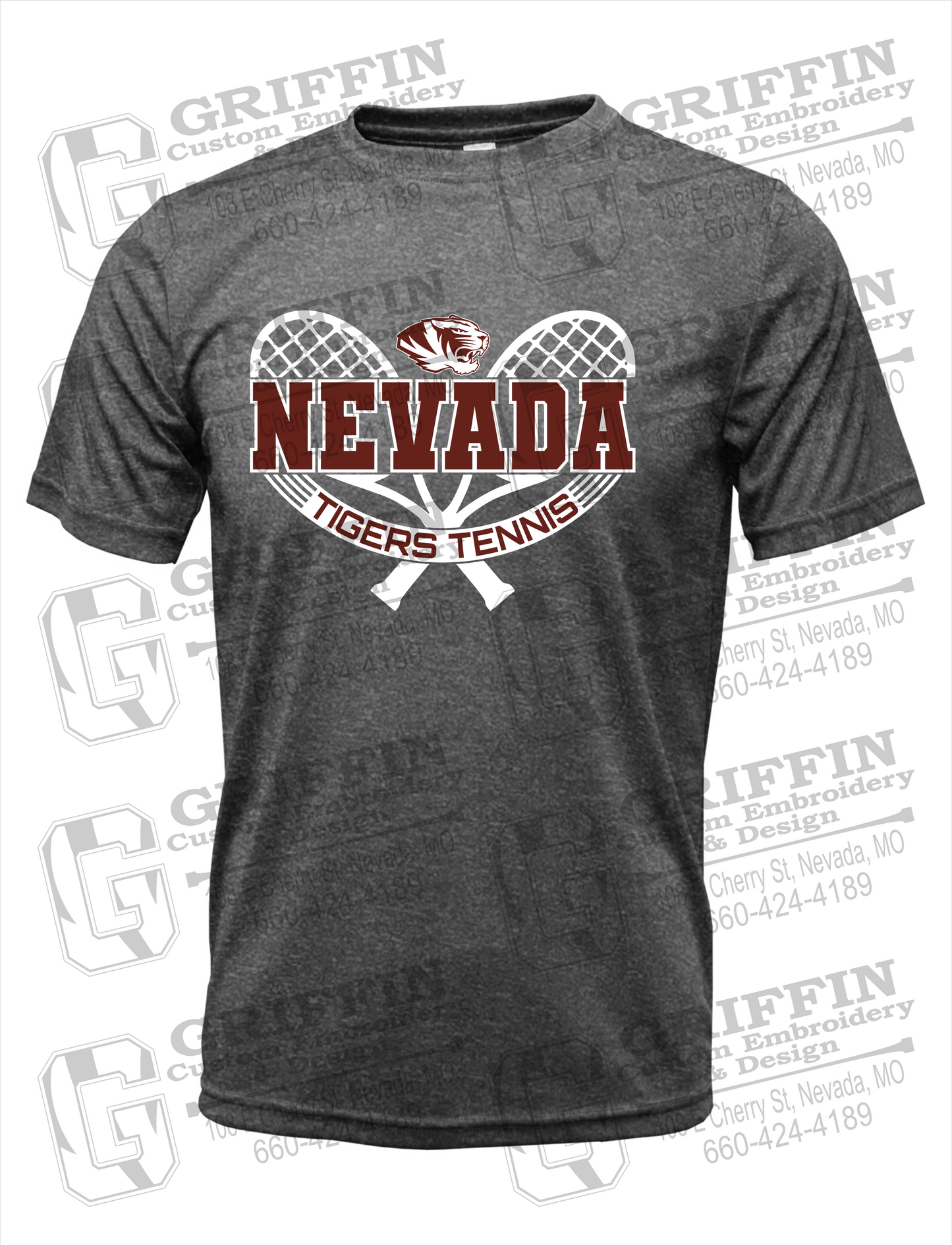 Dry-Fit Short Sleeve T-Shirt - Tennis - Nevada Tigers 21-Y