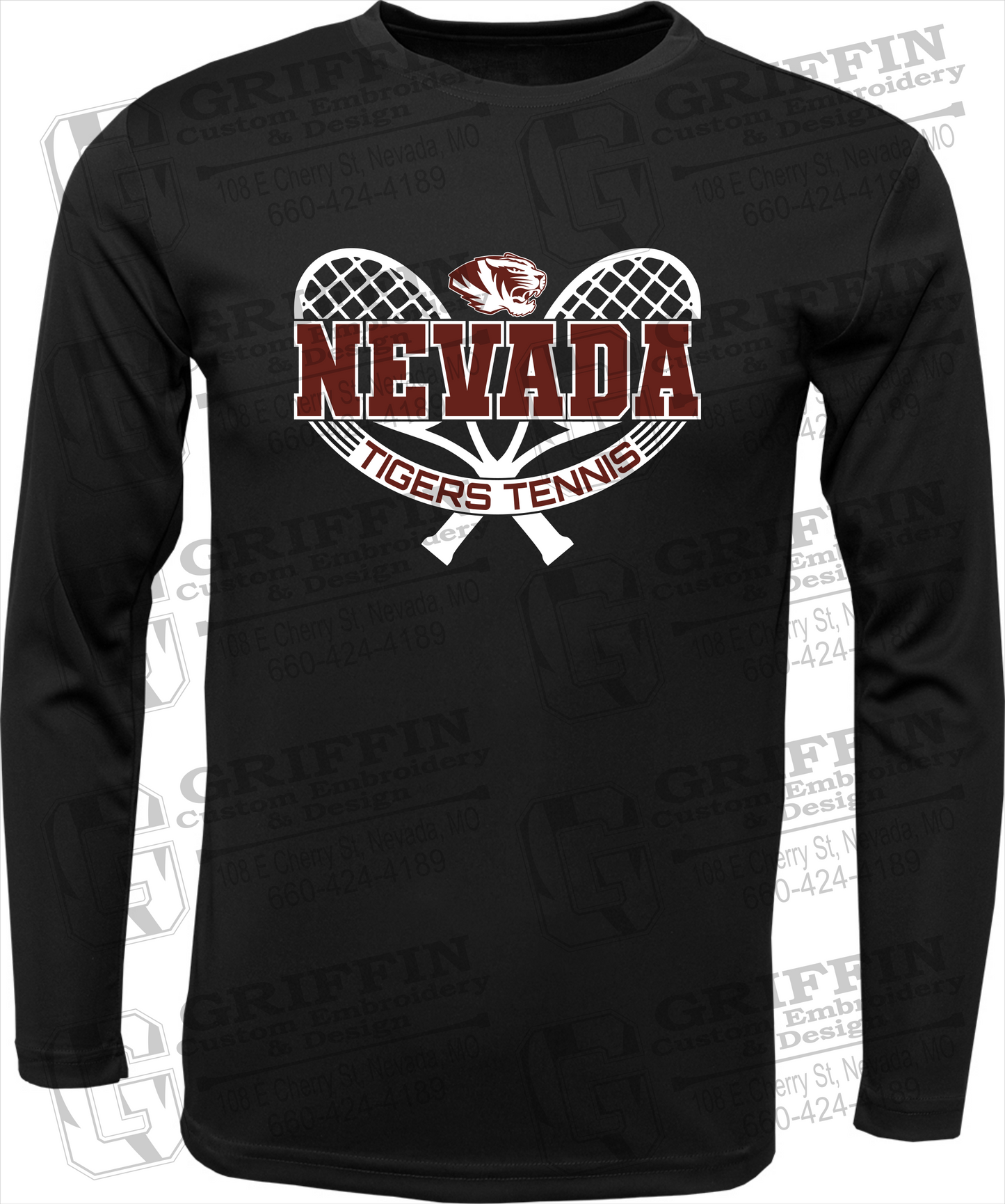 Dry-Fit Long Sleeve T-Shirt - Tennis - Nevada Tigers 21-Y