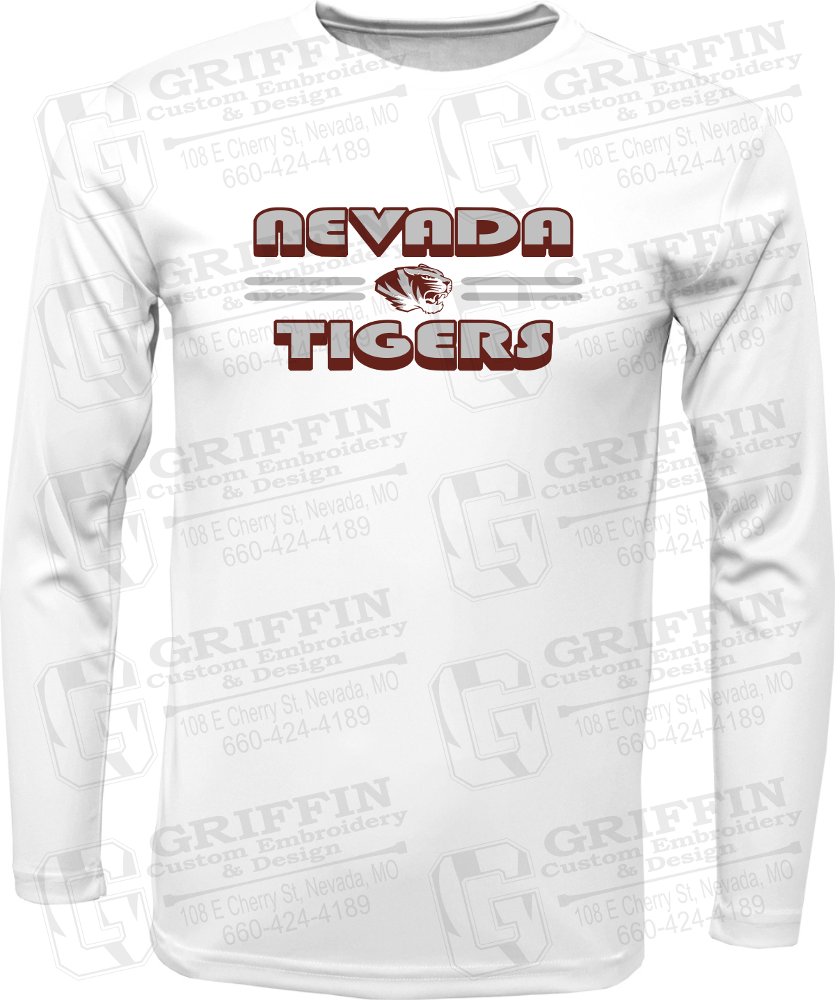 Toddler Dry-Fit Long Sleeve T-Shirt - Nevada Tigers 22-A
