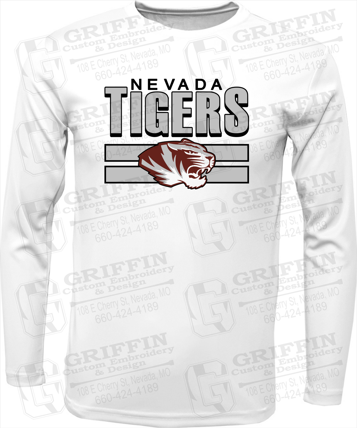 Toddler Dry-Fit Long Sleeve T-Shirt - Nevada Tigers 22-B