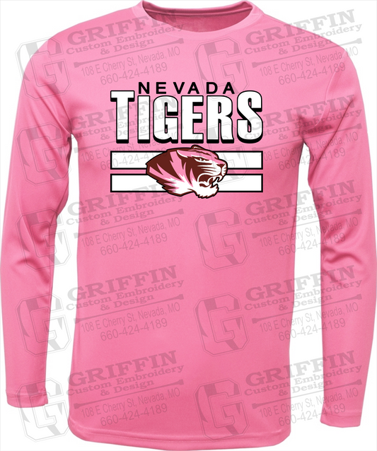 Toddler Dry-Fit Long Sleeve T-Shirt - Nevada Tigers 22-B