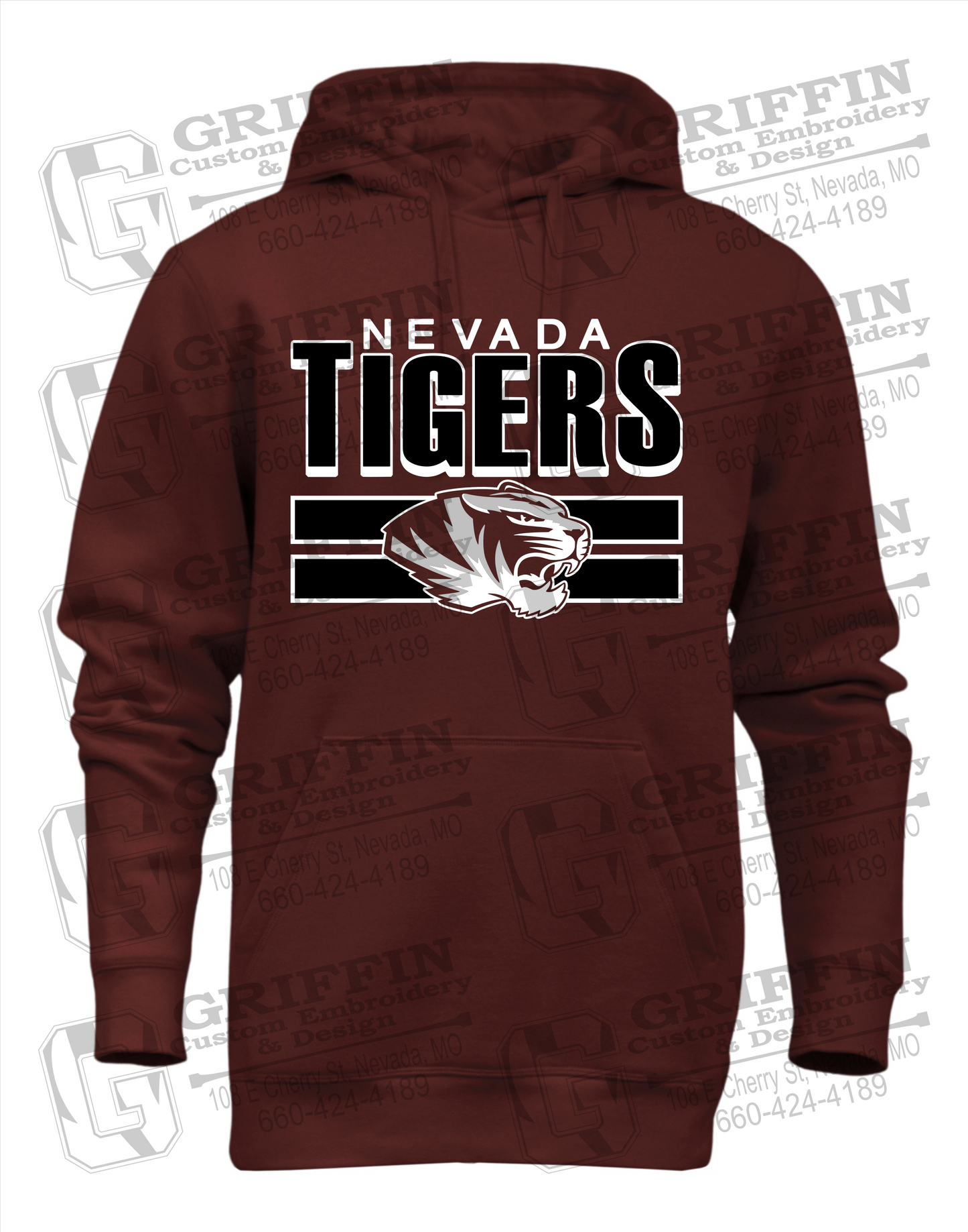 Heavyweight Fleece Hoodie - Nevada Tigers 22-B