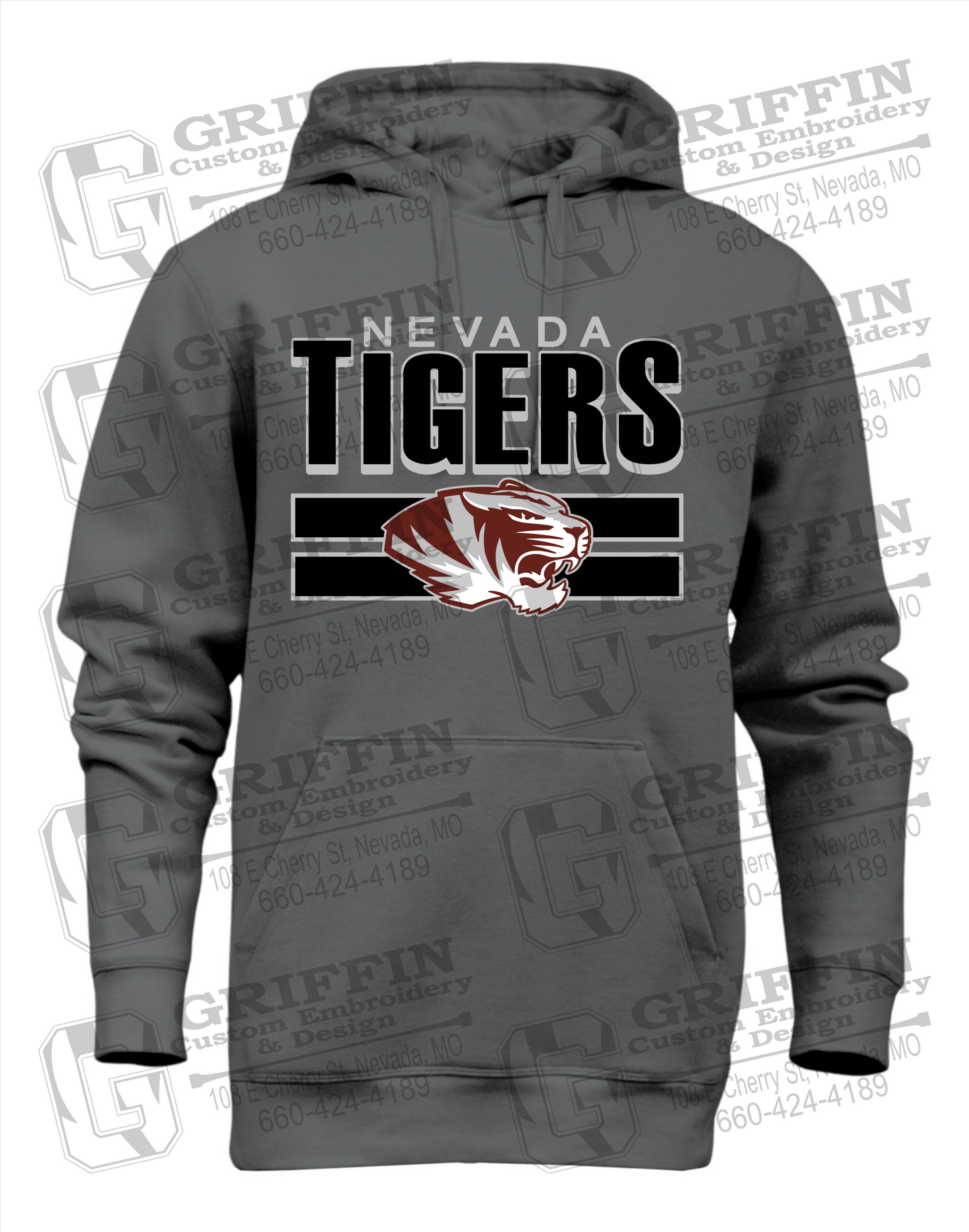 Heavyweight Fleece Hoodie - Nevada Tigers 22-B