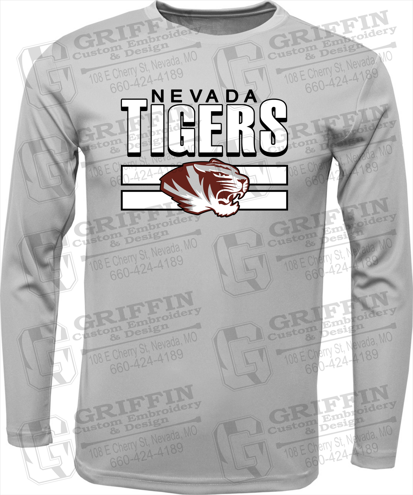 Toddler Dry-Fit Long Sleeve T-Shirt - Nevada Tigers 22-B