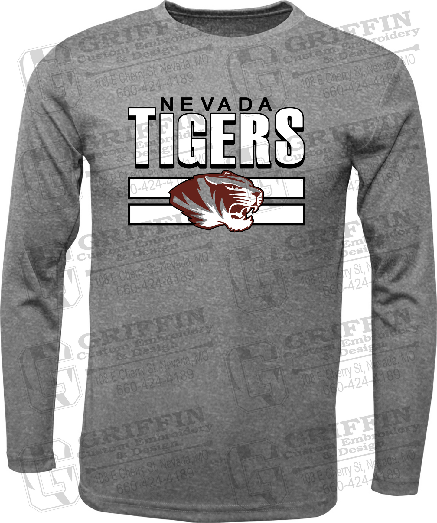 Toddler Dry-Fit Long Sleeve T-Shirt - Nevada Tigers 22-B