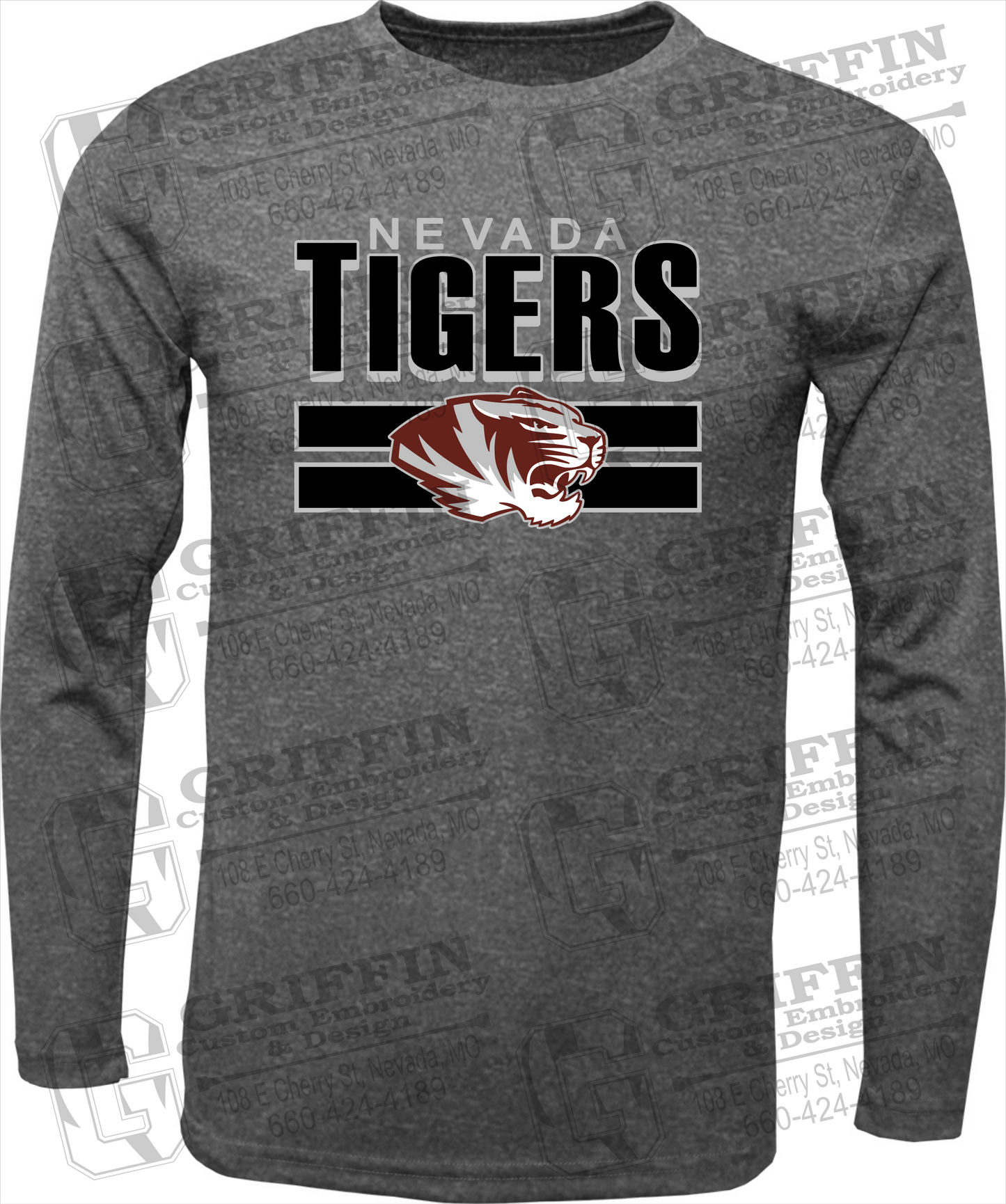 Dry-Fit Long Sleeve T-Shirt - Nevada Tigers 22-B