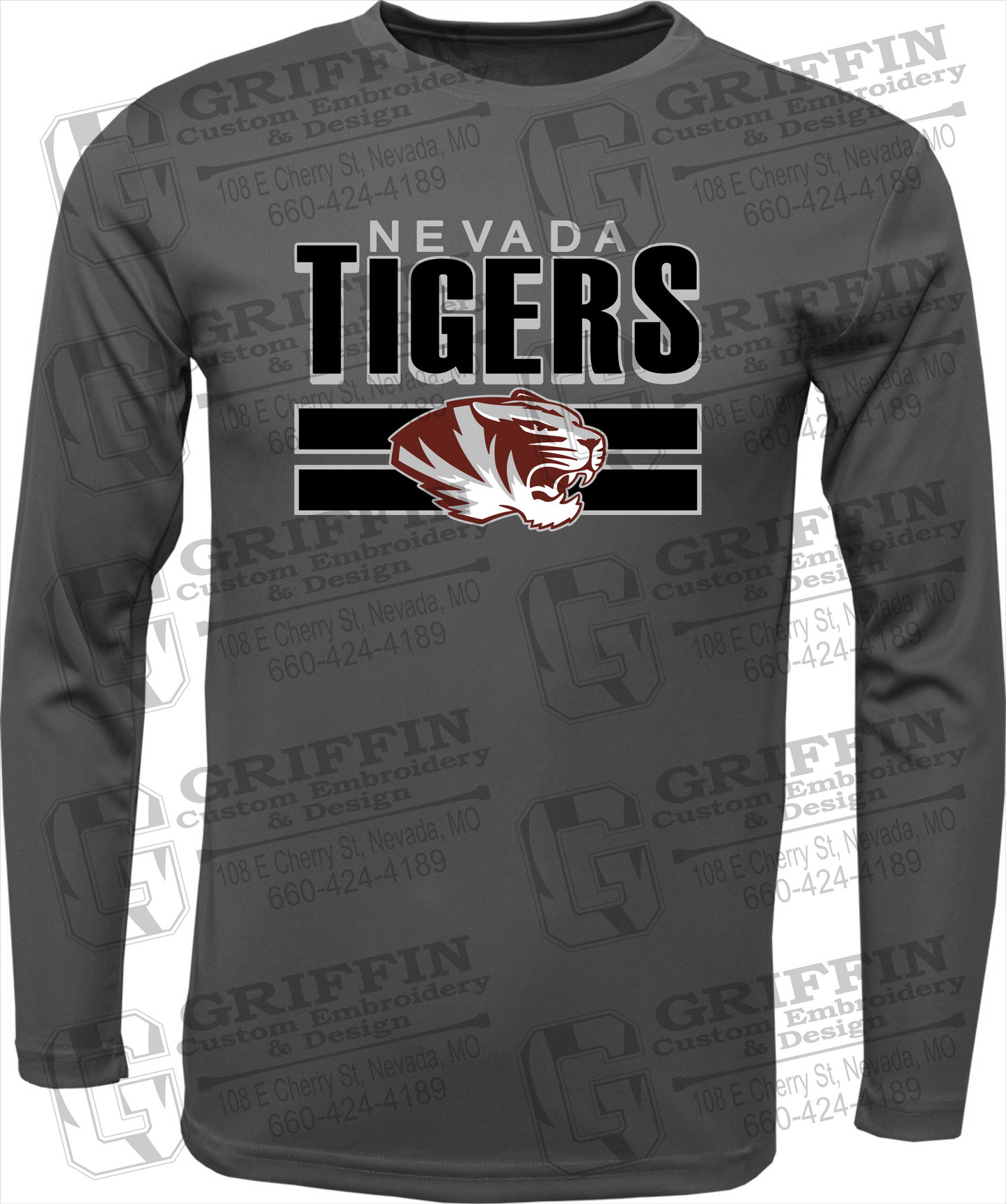 Dry-Fit Long Sleeve T-Shirt - Nevada Tigers 22-B