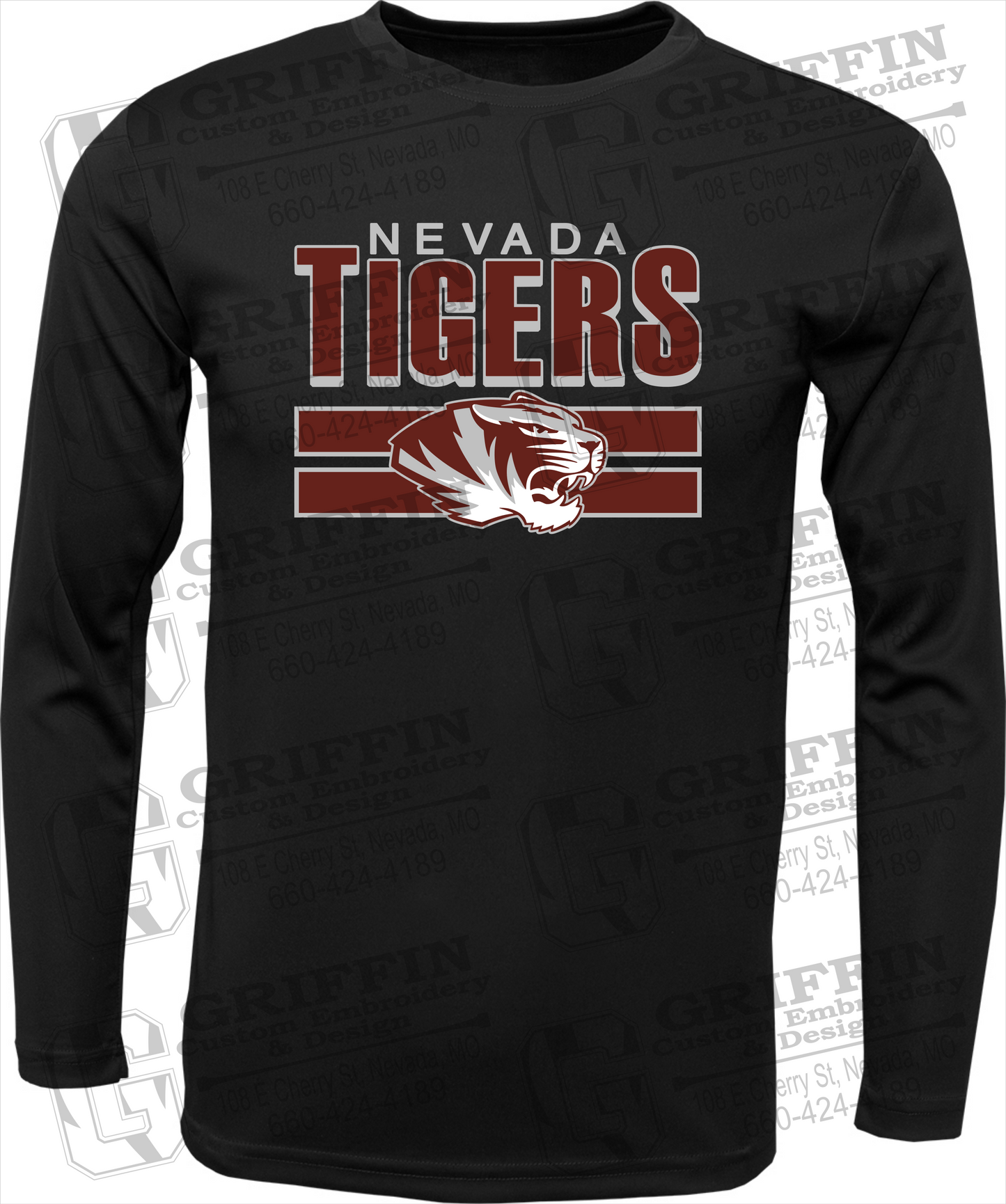 Dry-Fit Long Sleeve T-Shirt - Nevada Tigers 22-B