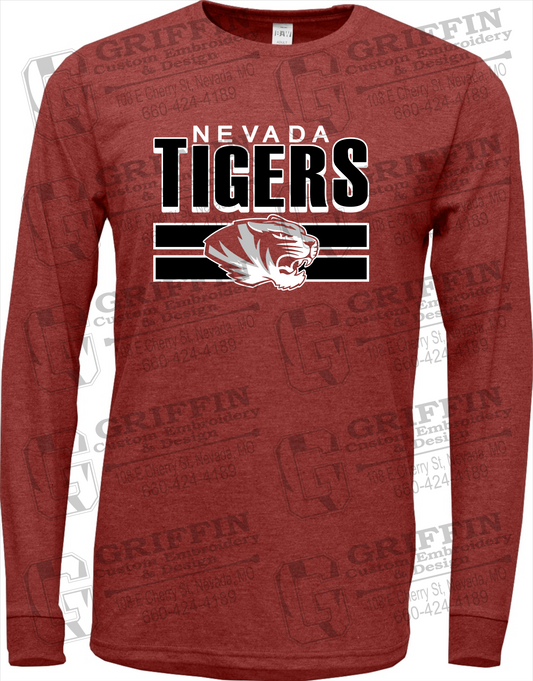 Soft-Tek Long Sleeve T-Shirt - Nevada Tigers 22-B