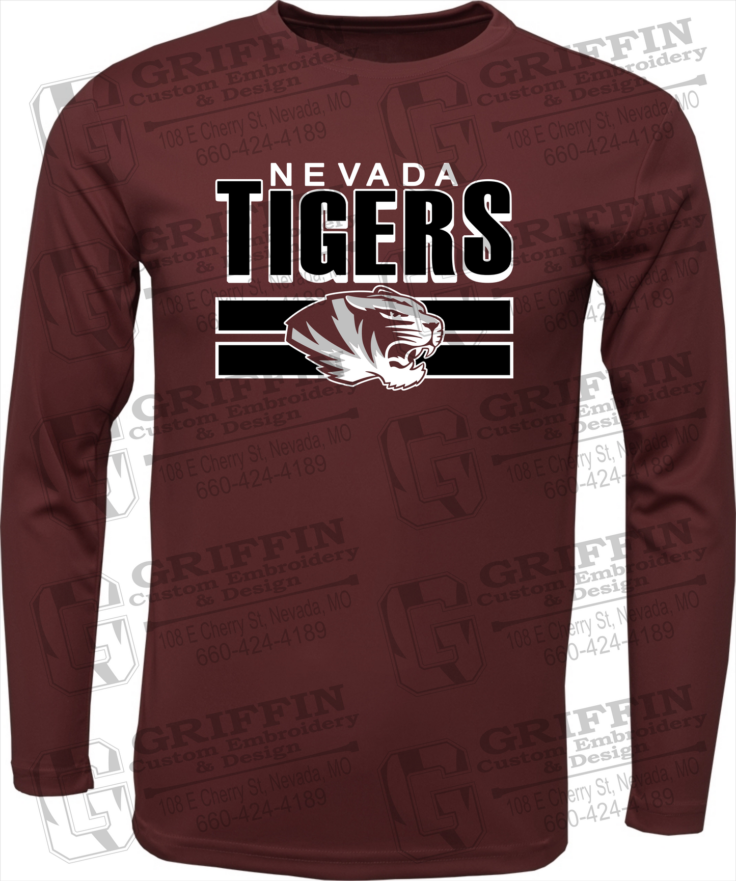 Dry-Fit Long Sleeve T-Shirt - Nevada Tigers 22-B