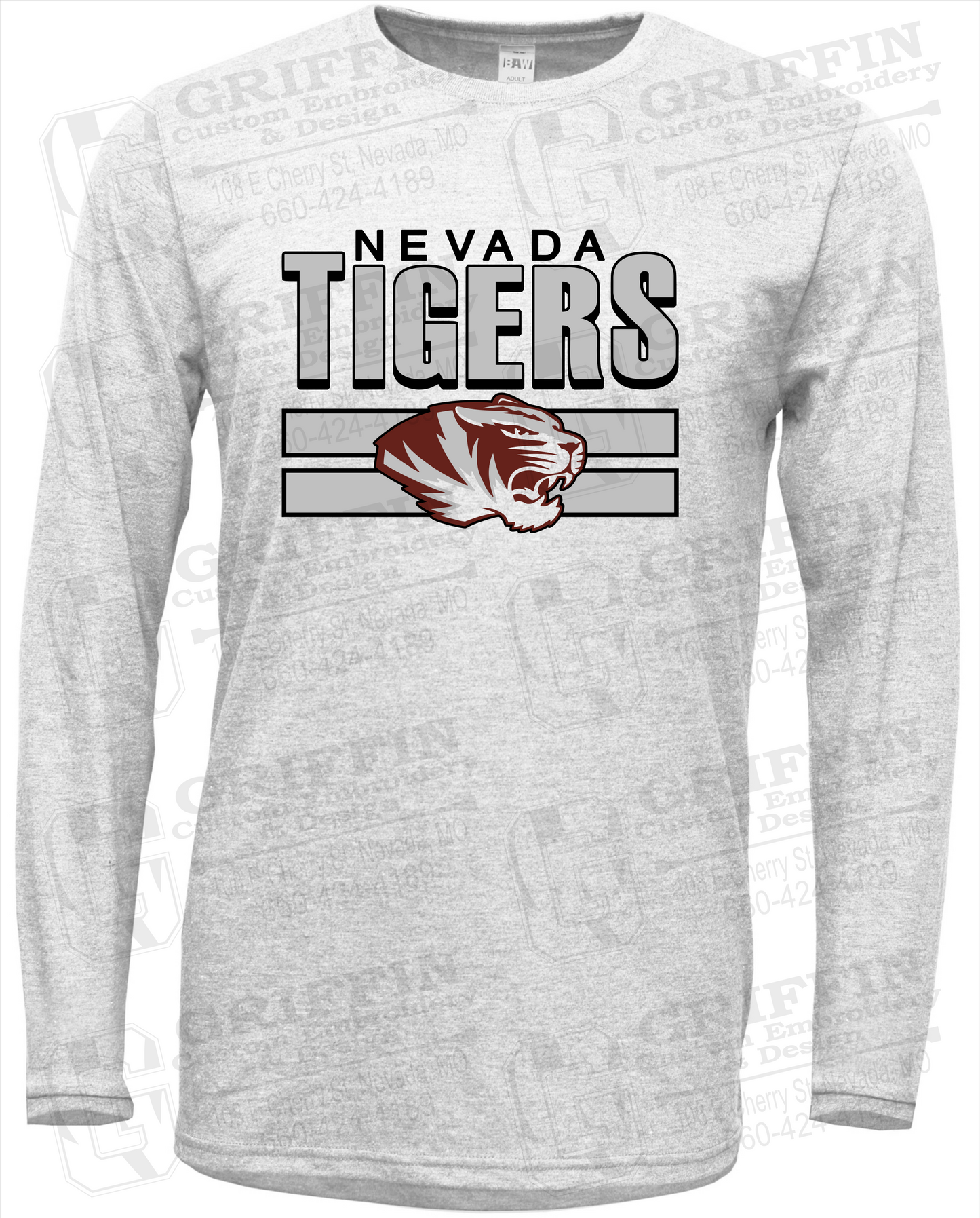 Soft-Tek Long Sleeve T-Shirt - Nevada Tigers 22-B