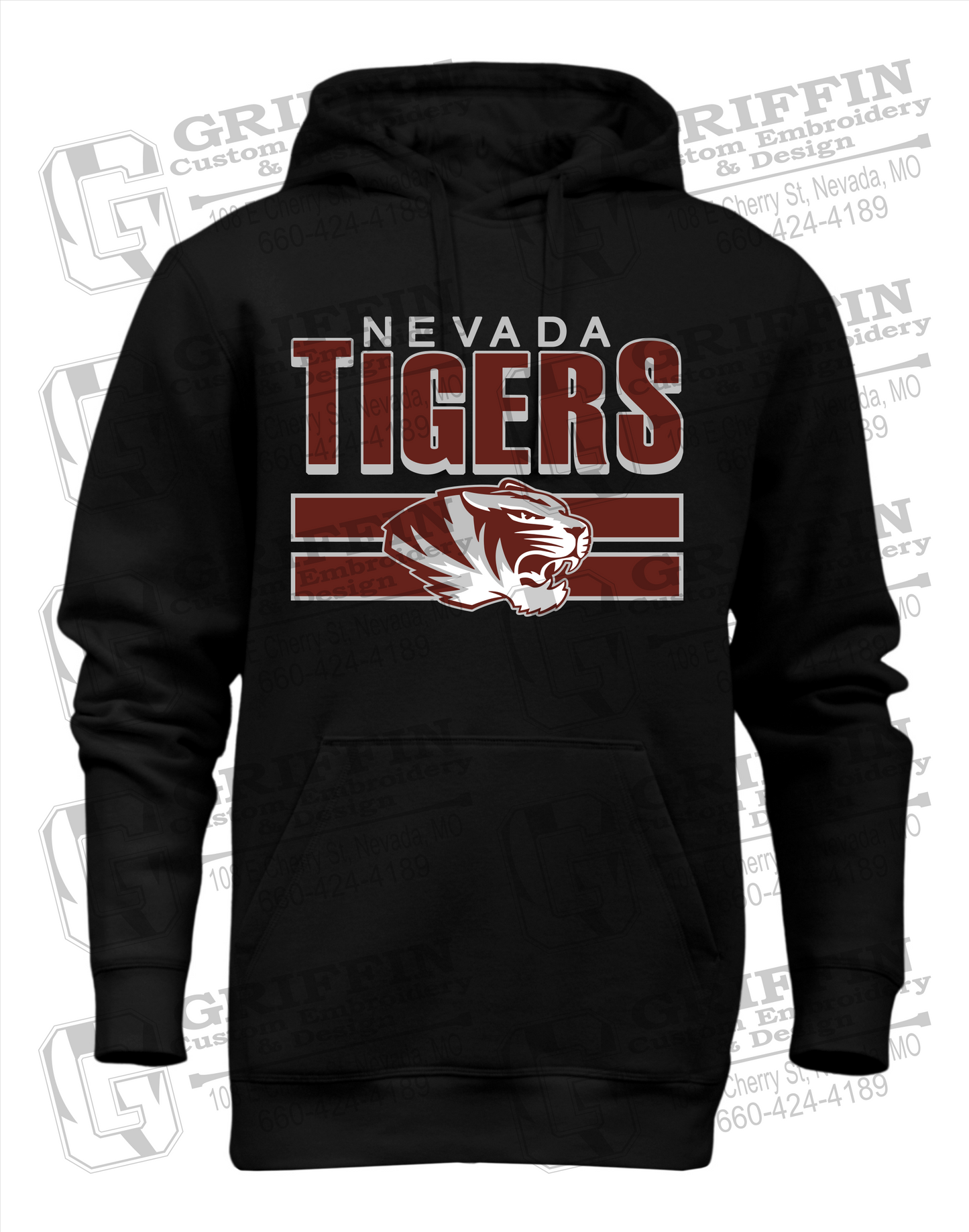 Heavyweight Fleece Hoodie - Nevada Tigers 22-B