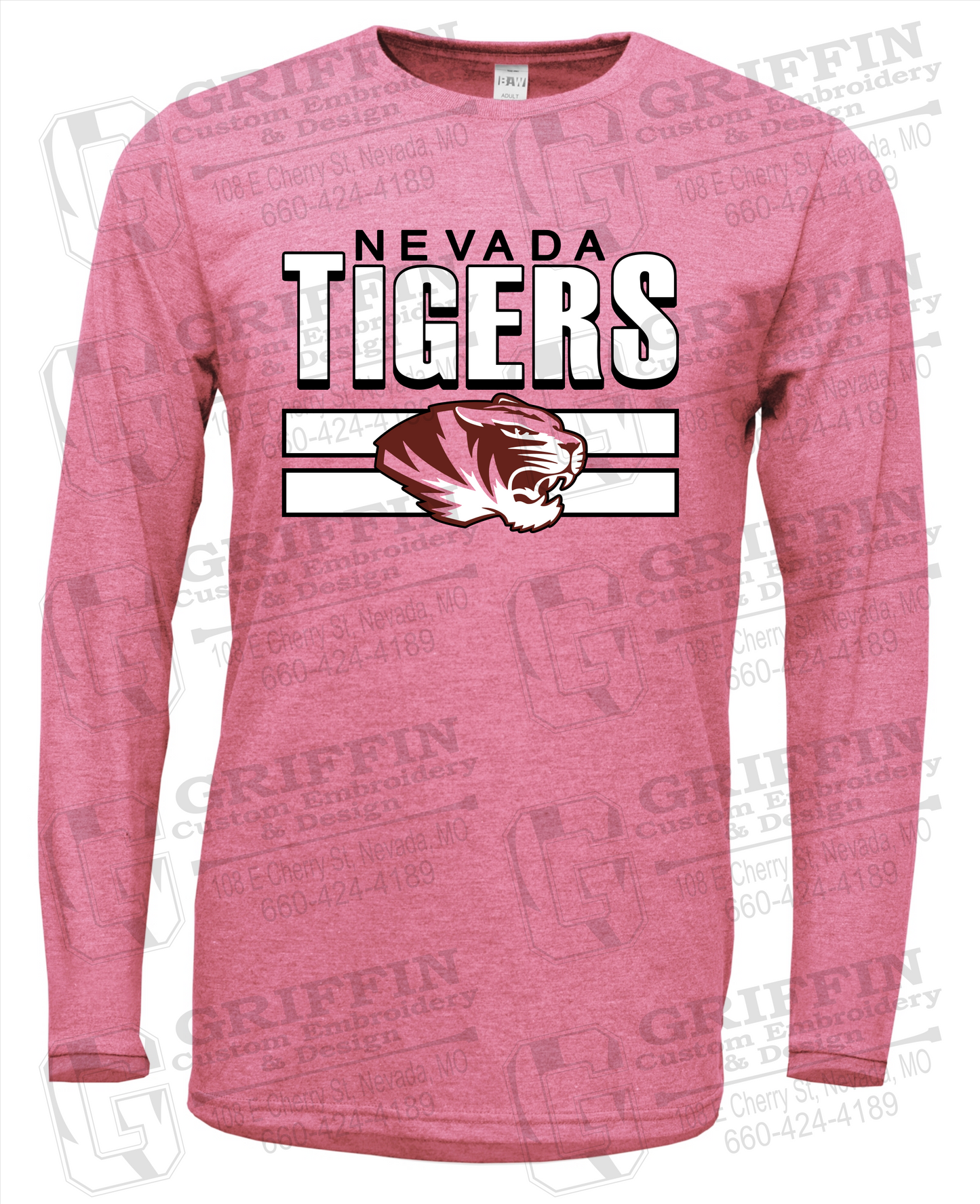 Soft-Tek Long Sleeve T-Shirt - Nevada Tigers 22-B