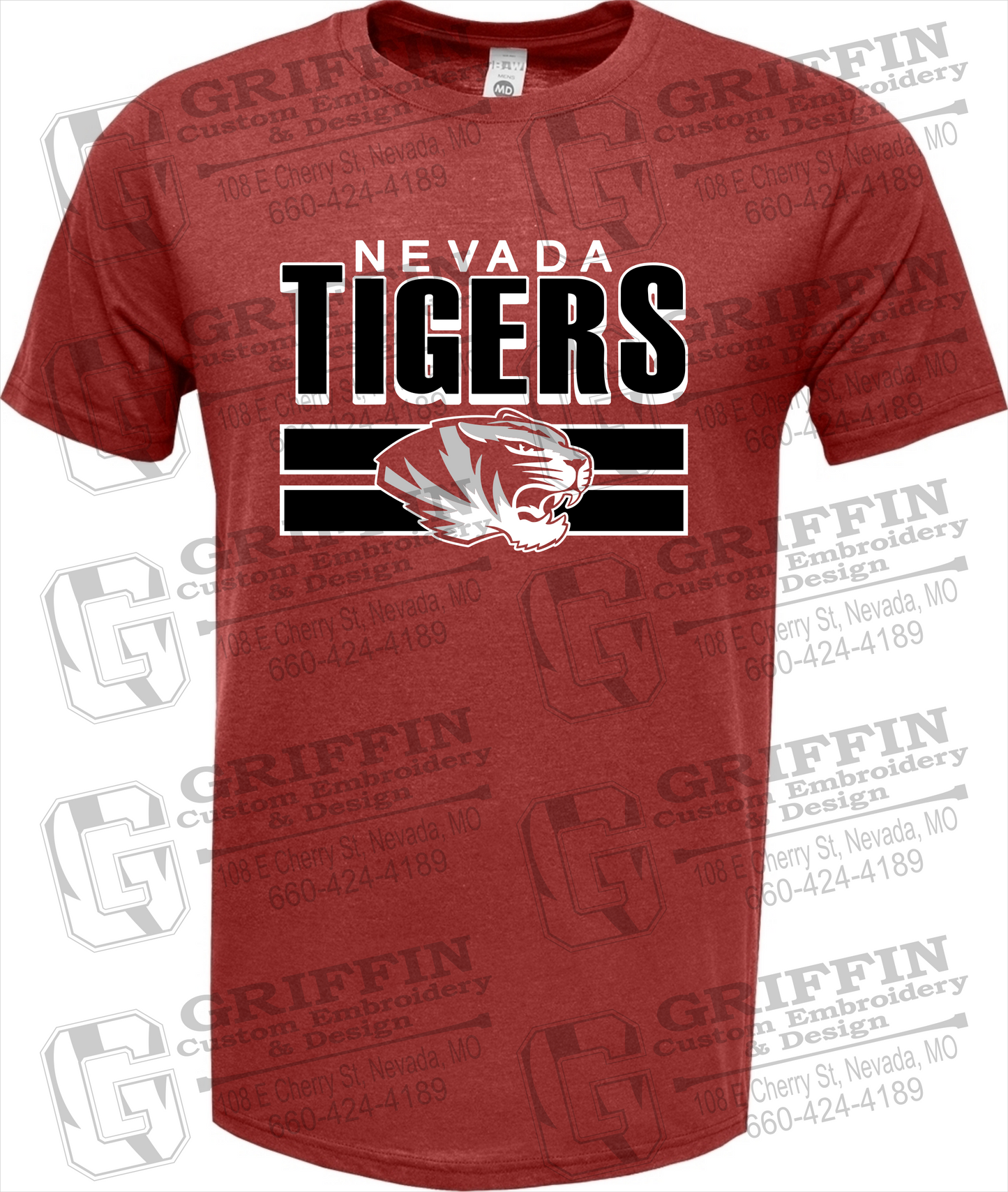 Soft-Tek Short Sleeve T-Shirt - Nevada Tigers 22-B