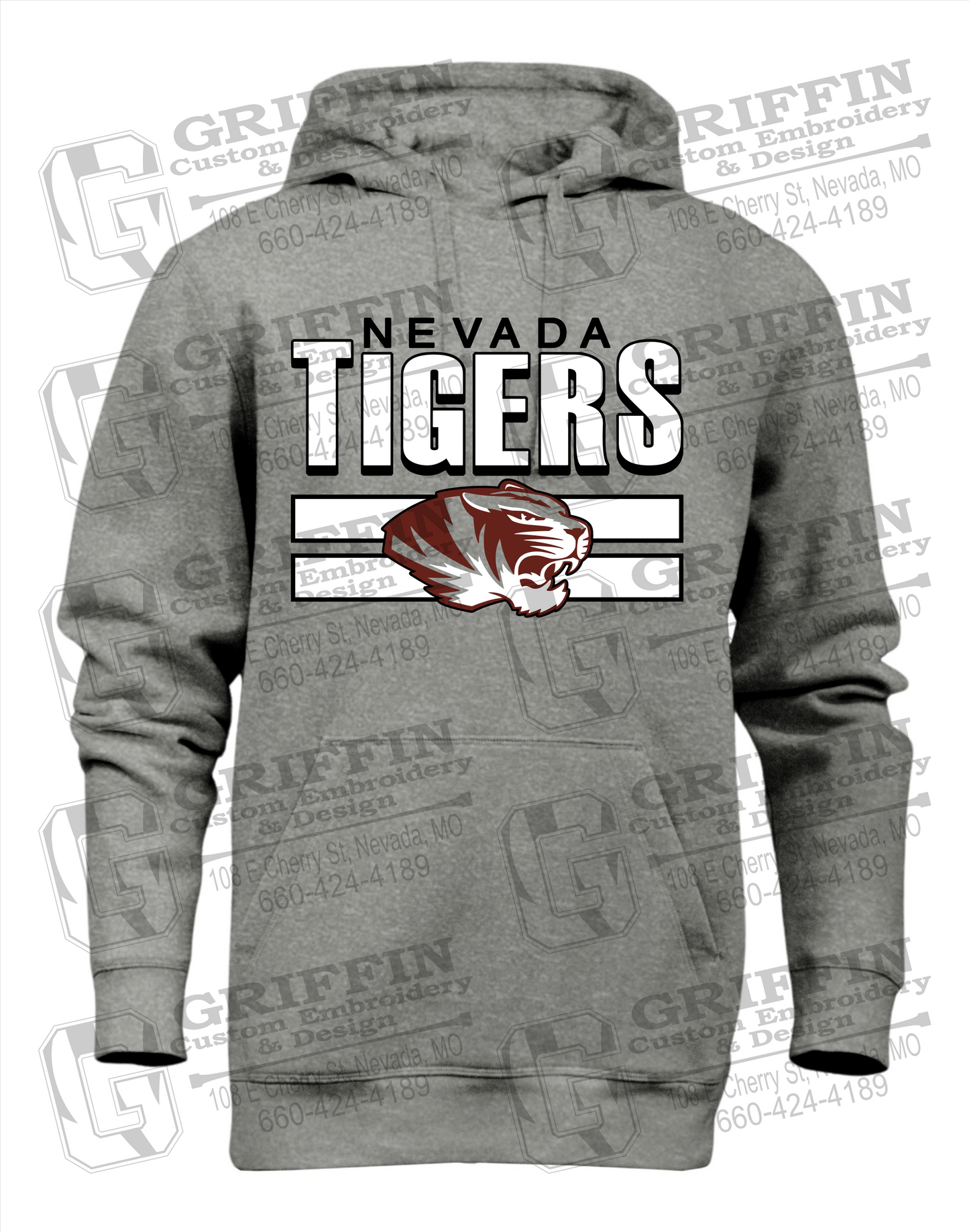 Heavyweight Fleece Hoodie - Nevada Tigers 22-B