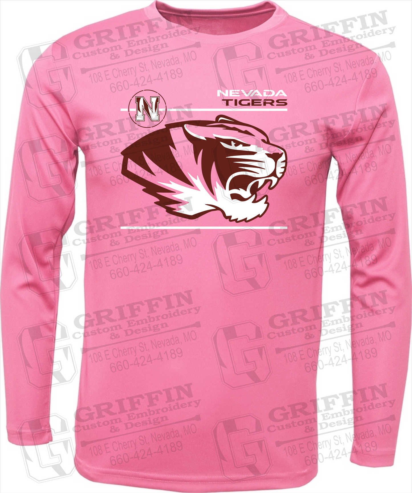 Toddler Dry-Fit Long Sleeve T-Shirt - Nevada Tigers 22-D