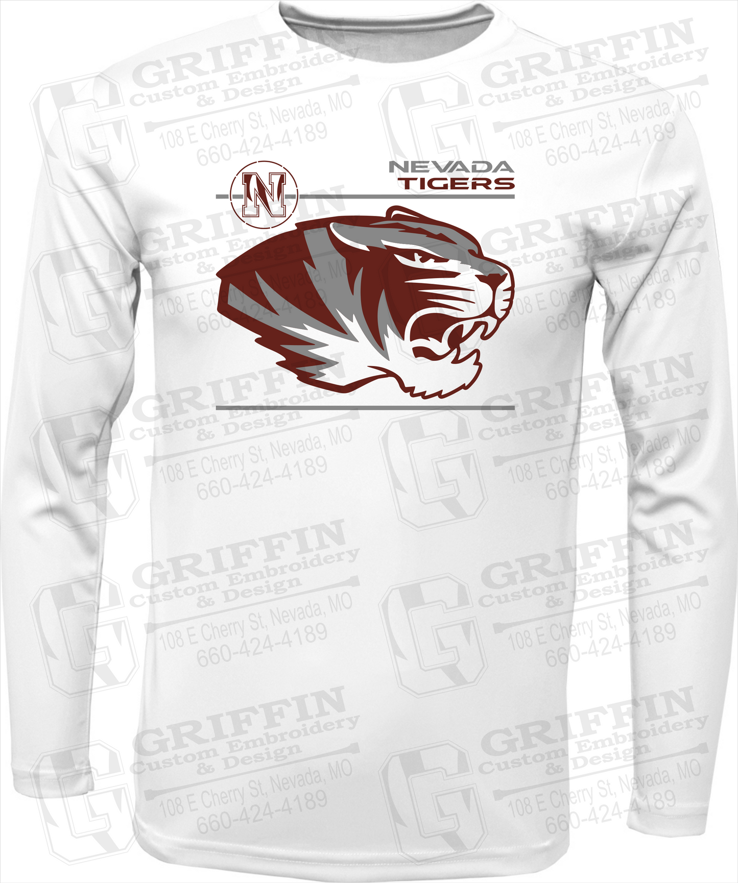 Dry-Fit Long Sleeve T-Shirt - Nevada Tigers 22-D