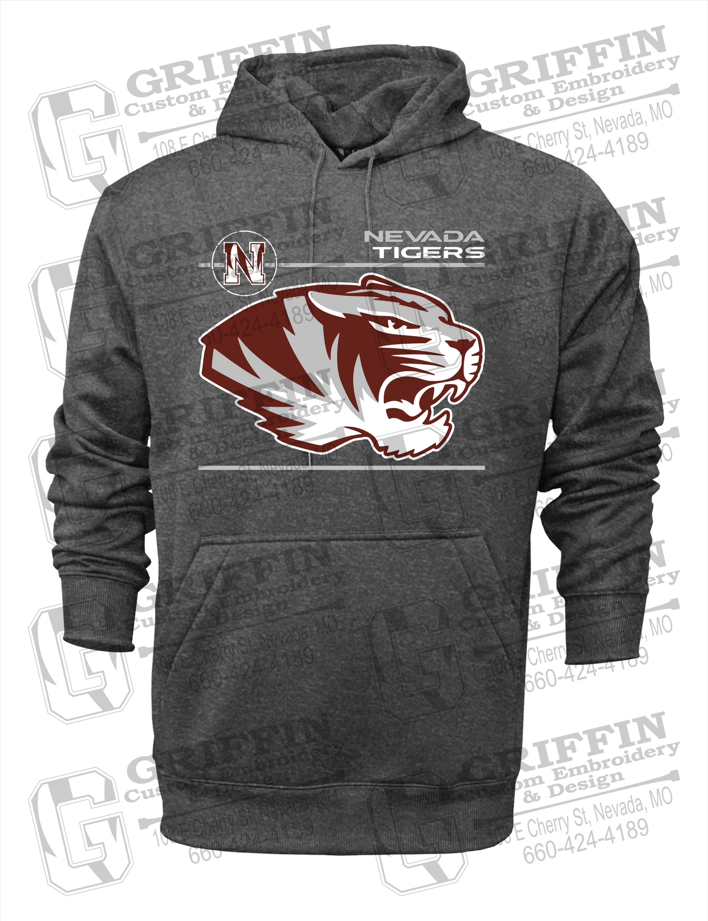 Performance Fleece Hoodie - Nevada Tigers 22-D