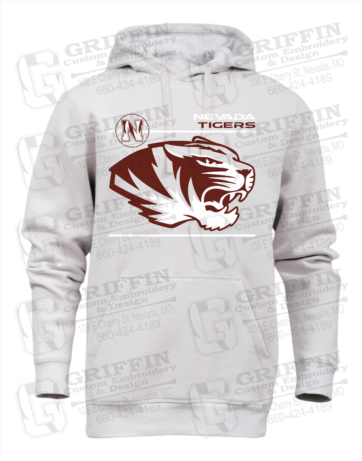 Heavyweight Fleece Hoodie - Nevada Tigers 22-D