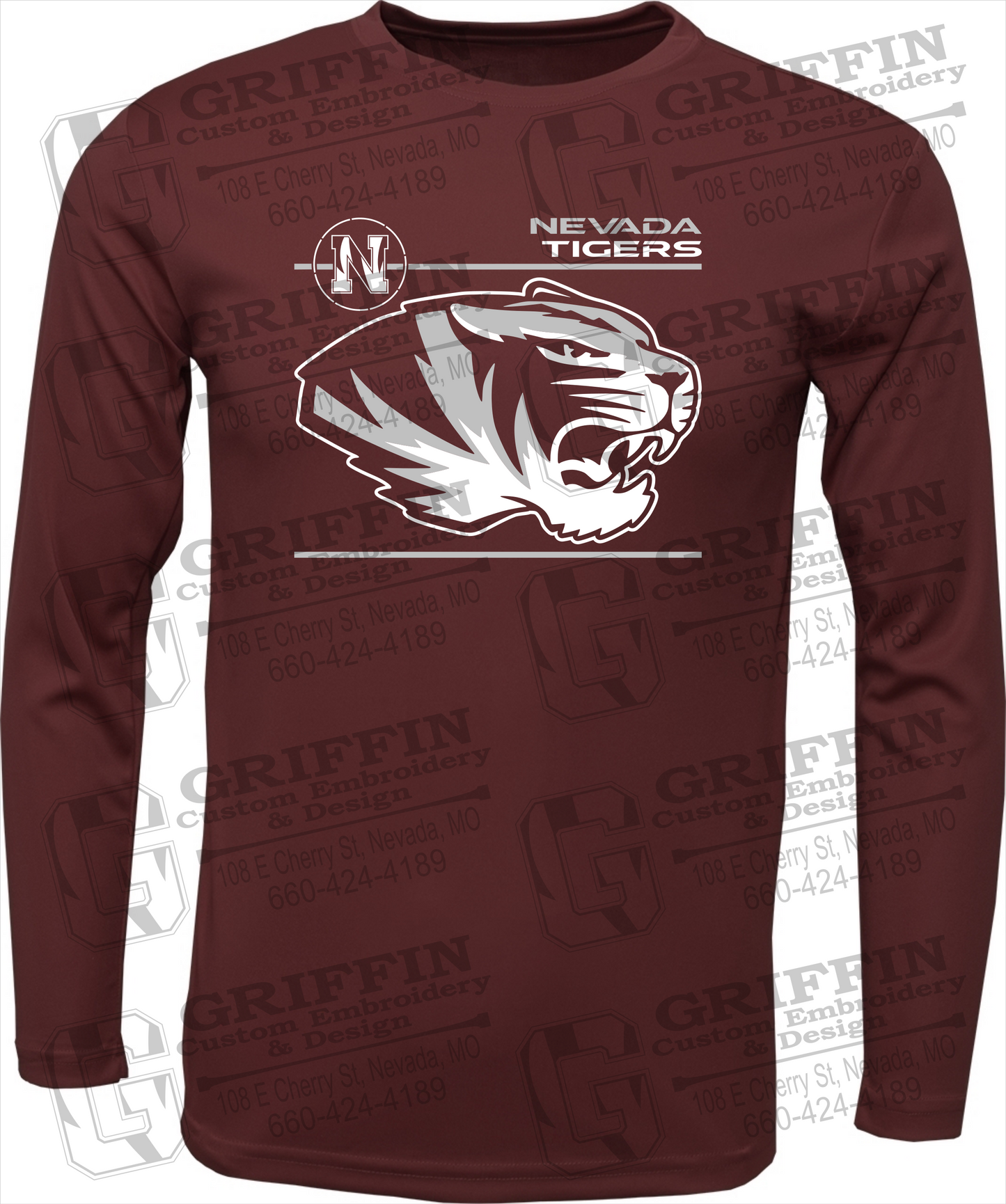 Dry-Fit Long Sleeve T-Shirt - Nevada Tigers 22-D