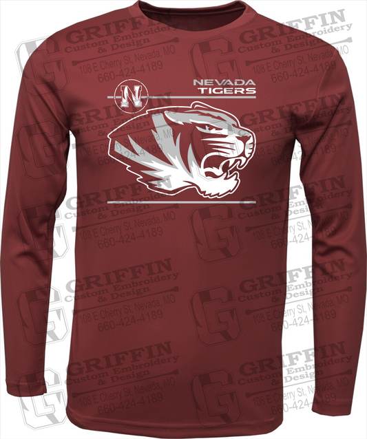 Dry-Fit Long Sleeve T-Shirt - Nevada Tigers 22-D