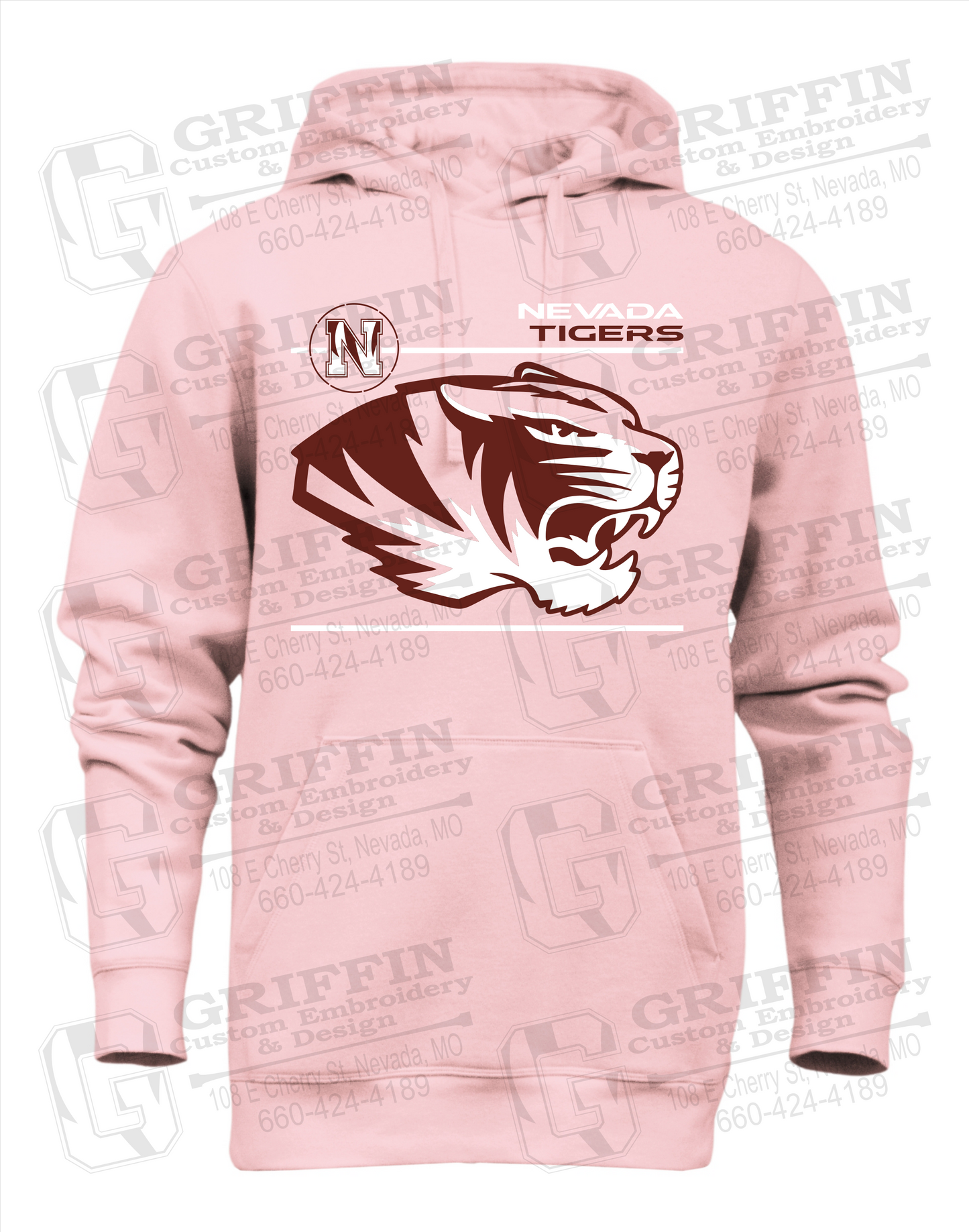 Heavyweight Fleece Hoodie - Nevada Tigers 22-D