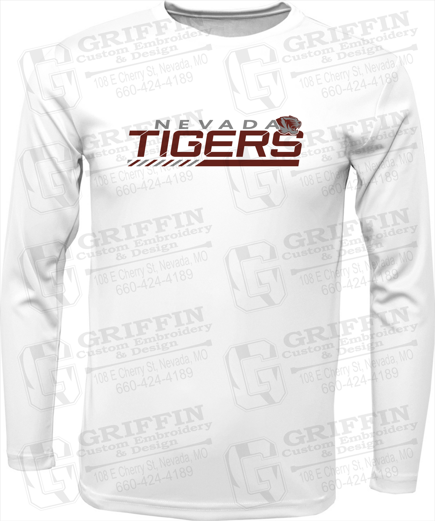 Toddler Dry-Fit Long Sleeve T-Shirt - Nevada Tigers 22-E