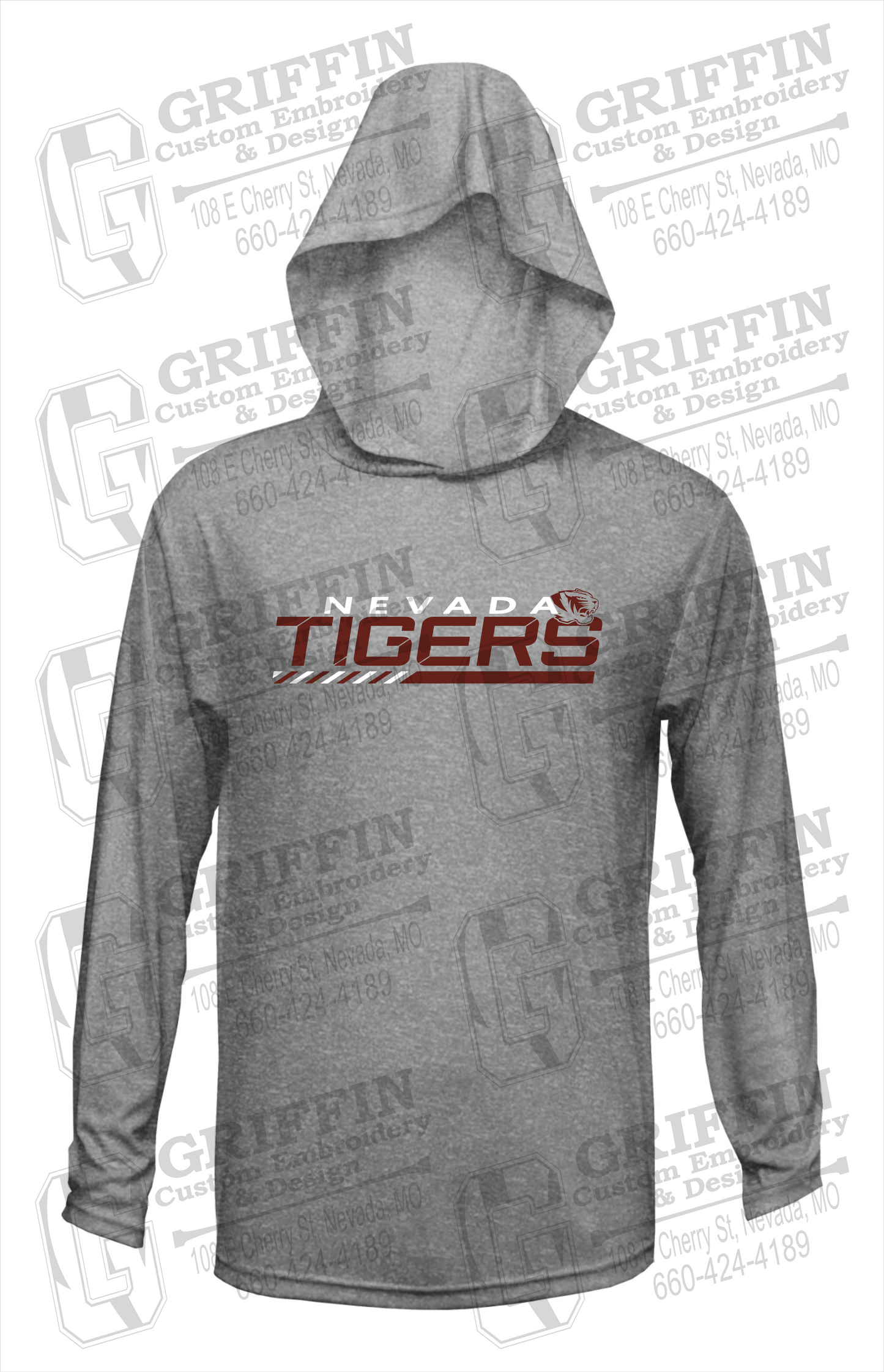 Dry-Fit T-Shirt Hoodie - Nevada Tigers 22-G