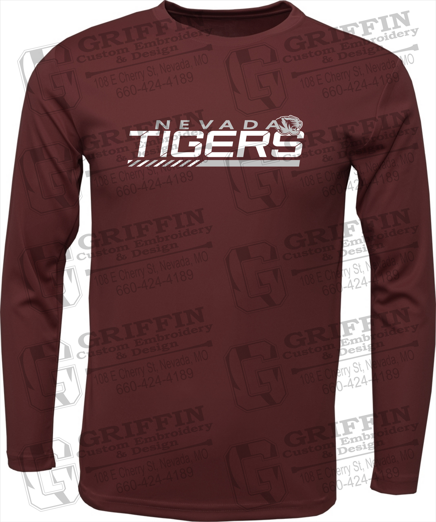 Toddler Dry-Fit Long Sleeve T-Shirt - Nevada Tigers 22-E