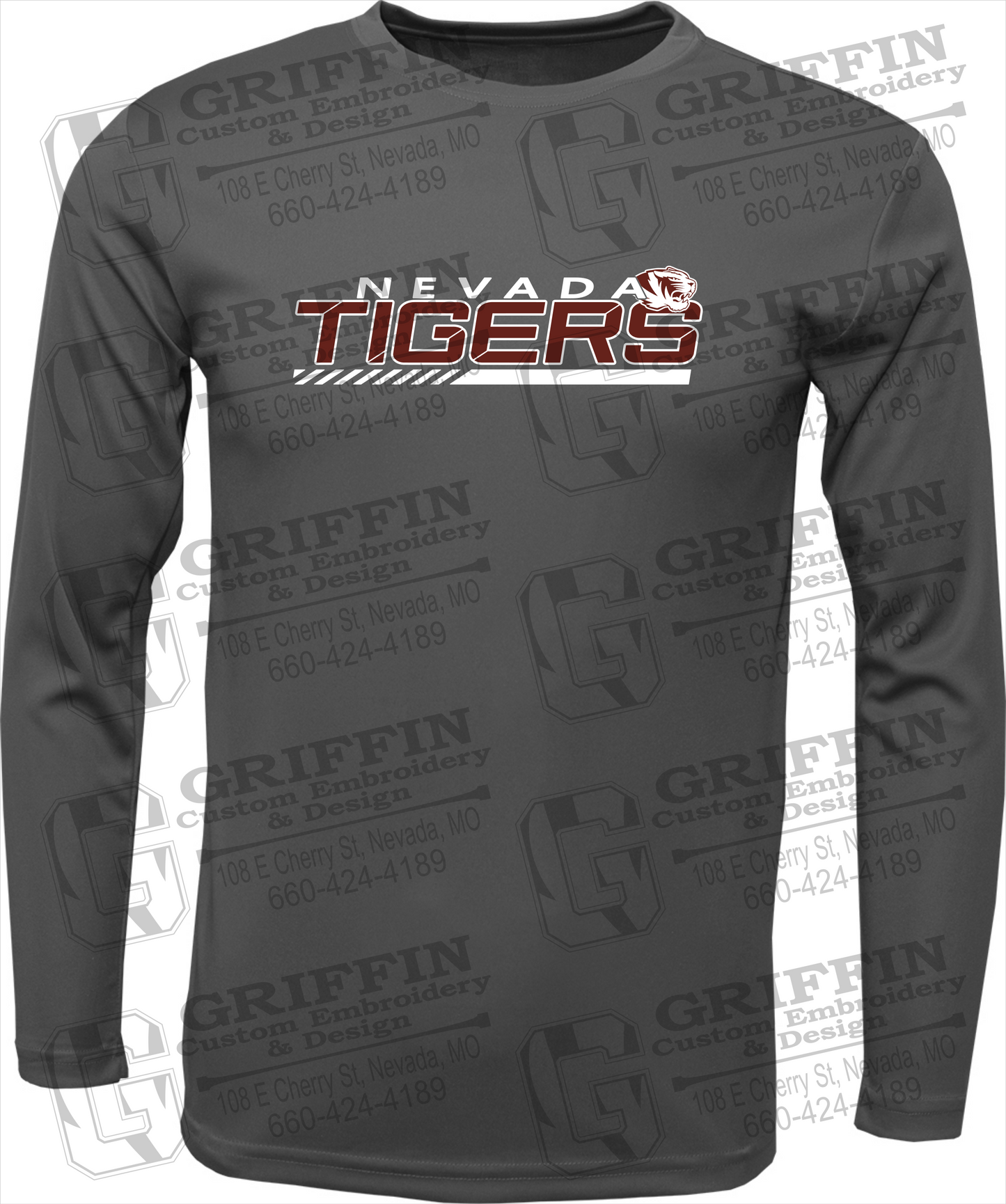 Toddler Dry-Fit Long Sleeve T-Shirt - Nevada Tigers 22-E