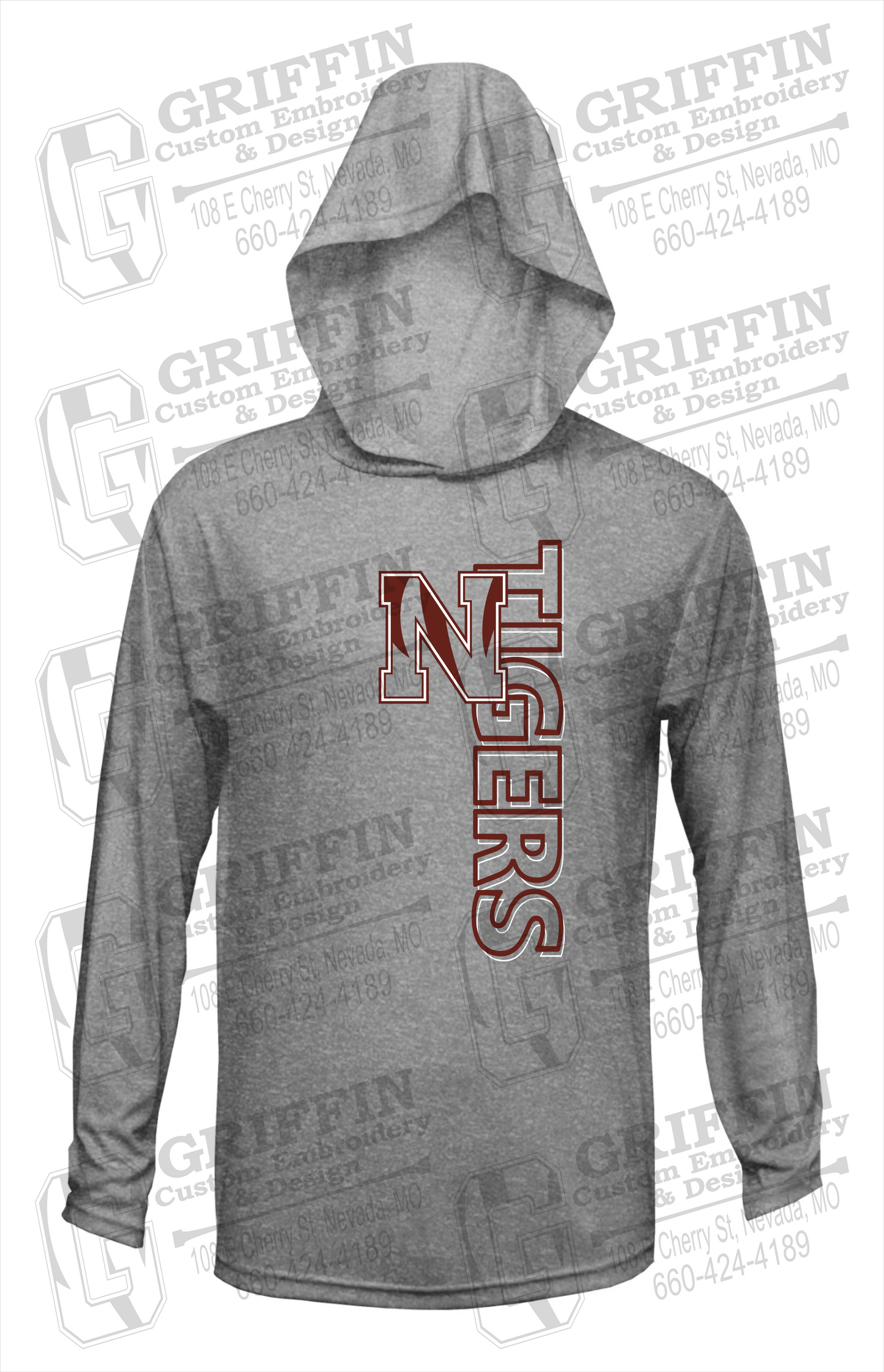 Dry-Fit T-Shirt Hoodie - Nevada Tigers 22-F