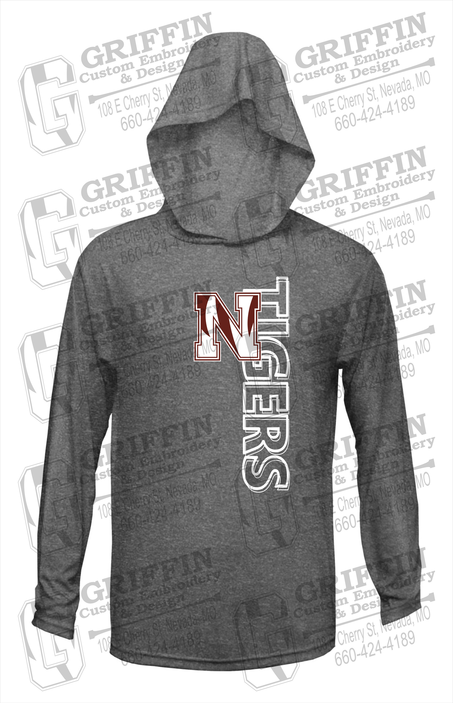 Dry-Fit T-Shirt Hoodie - Nevada Tigers 22-F