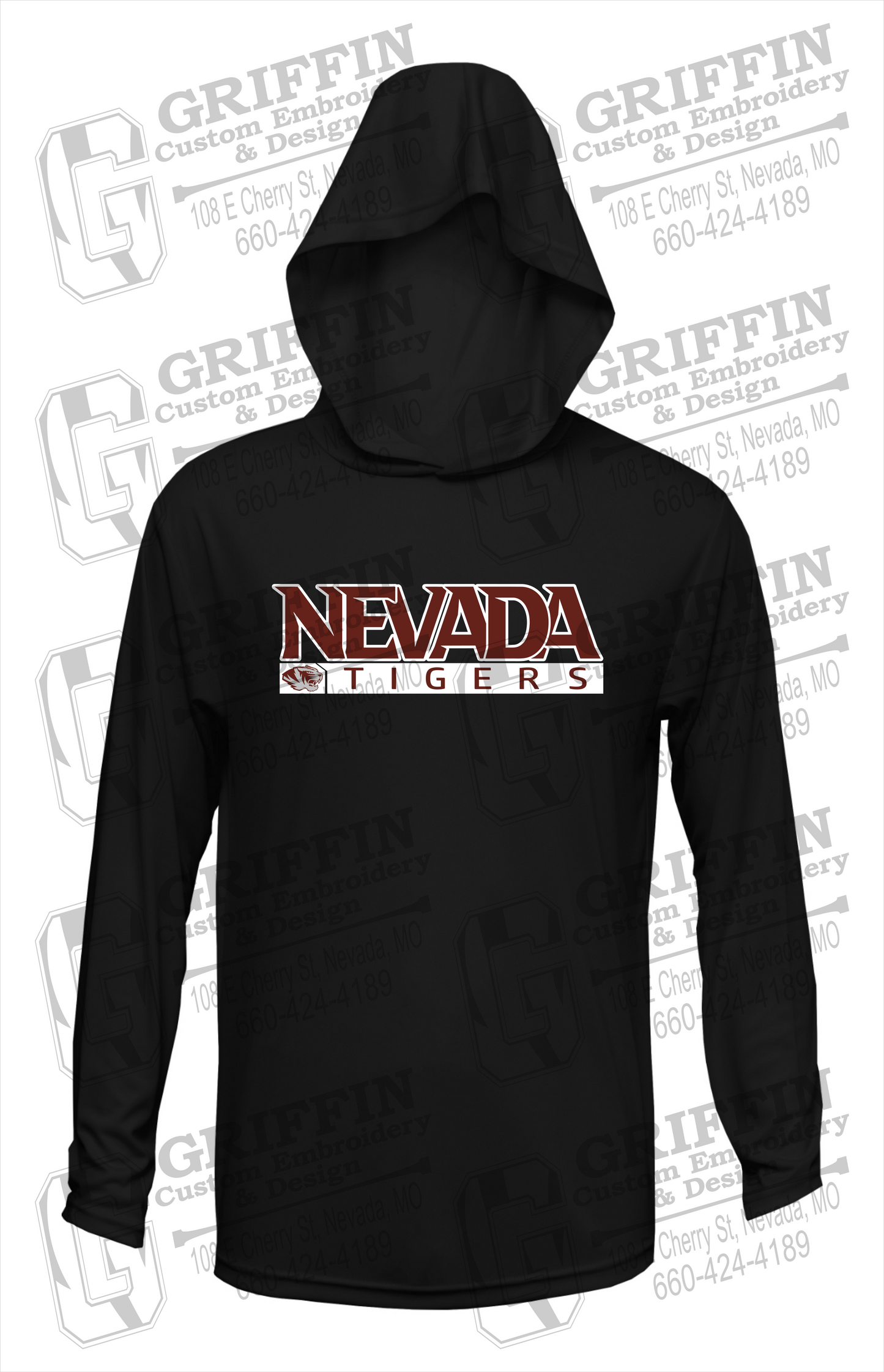 Dry-Fit T-Shirt Hoodie - Nevada Tigers 22-G