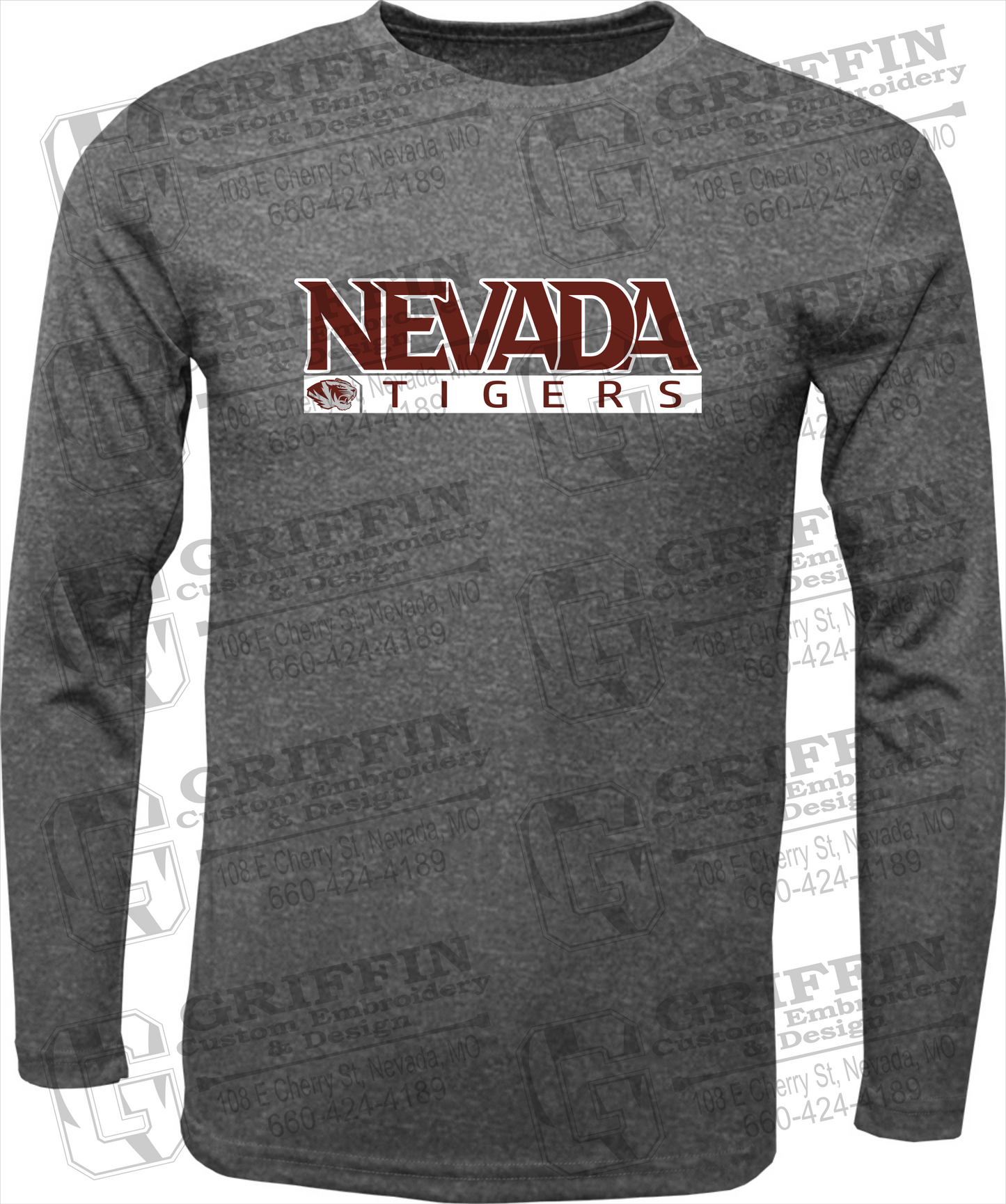 Dry-Fit Long Sleeve T-Shirt - Nevada Tigers 22-G