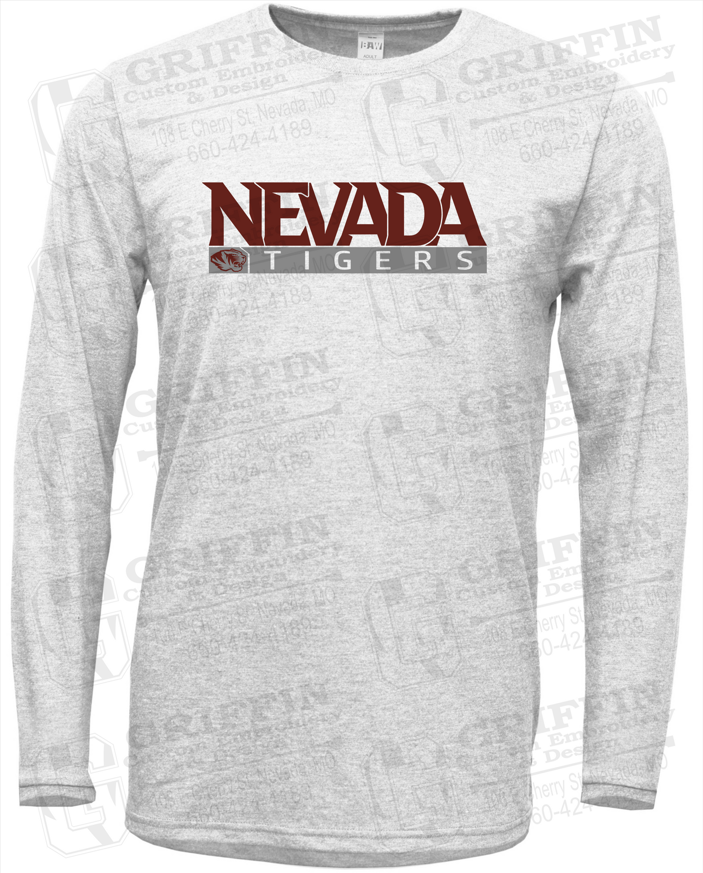 Soft-Tek Long Sleeve T-Shirt - Nevada Tigers 22-G