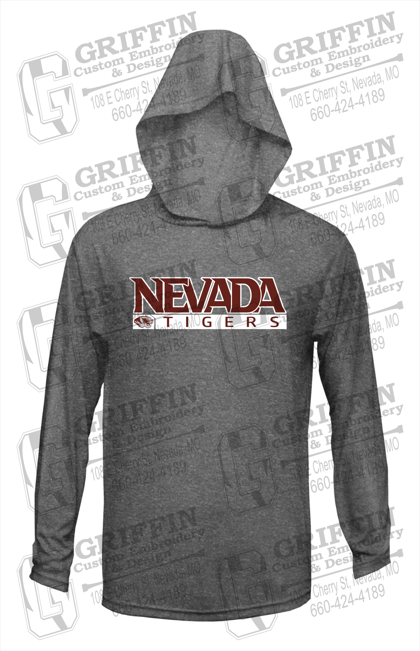 Dry-Fit T-Shirt Hoodie - Nevada Tigers 22-G