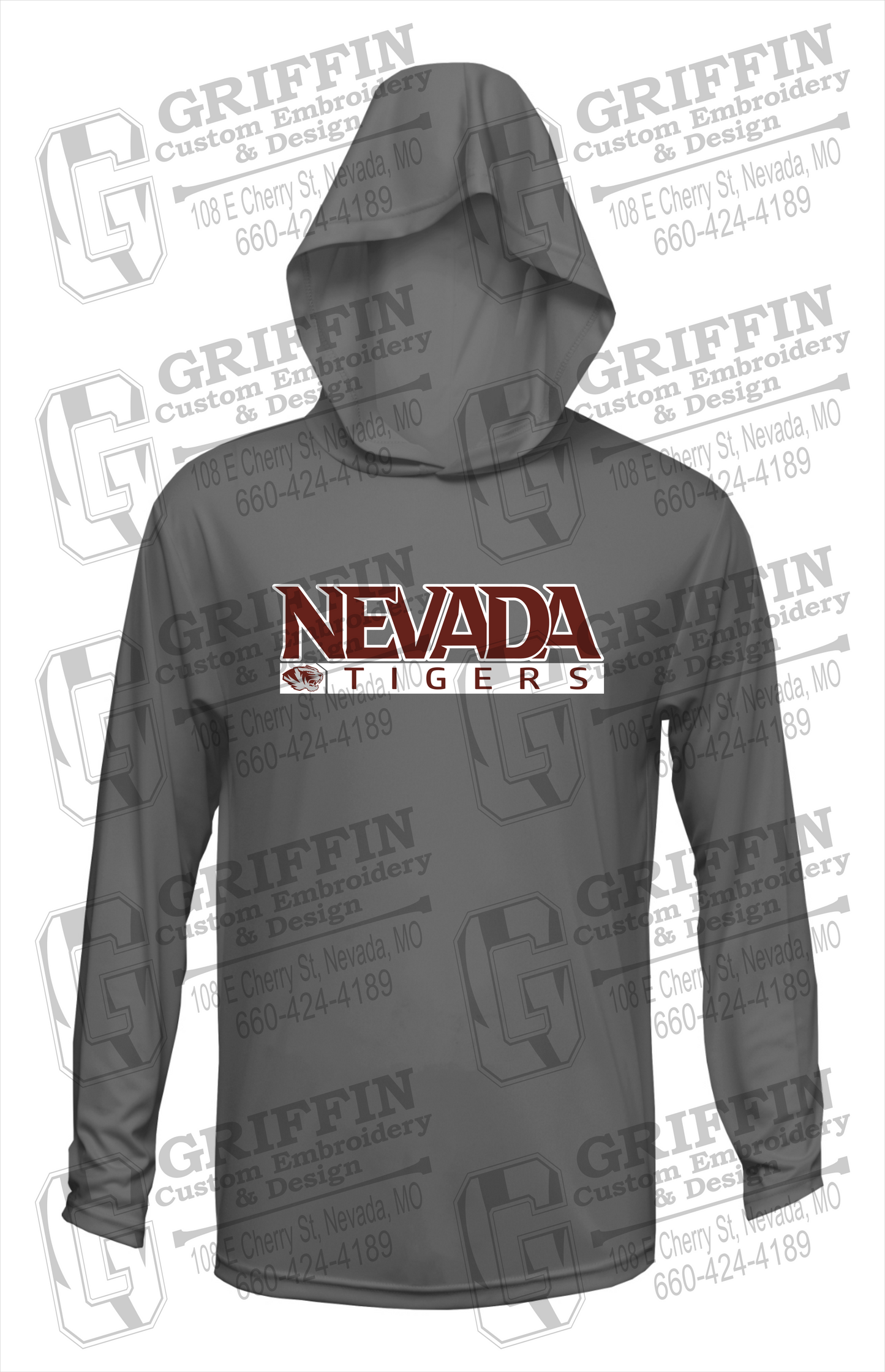 Dry-Fit T-Shirt Hoodie - Nevada Tigers 22-G